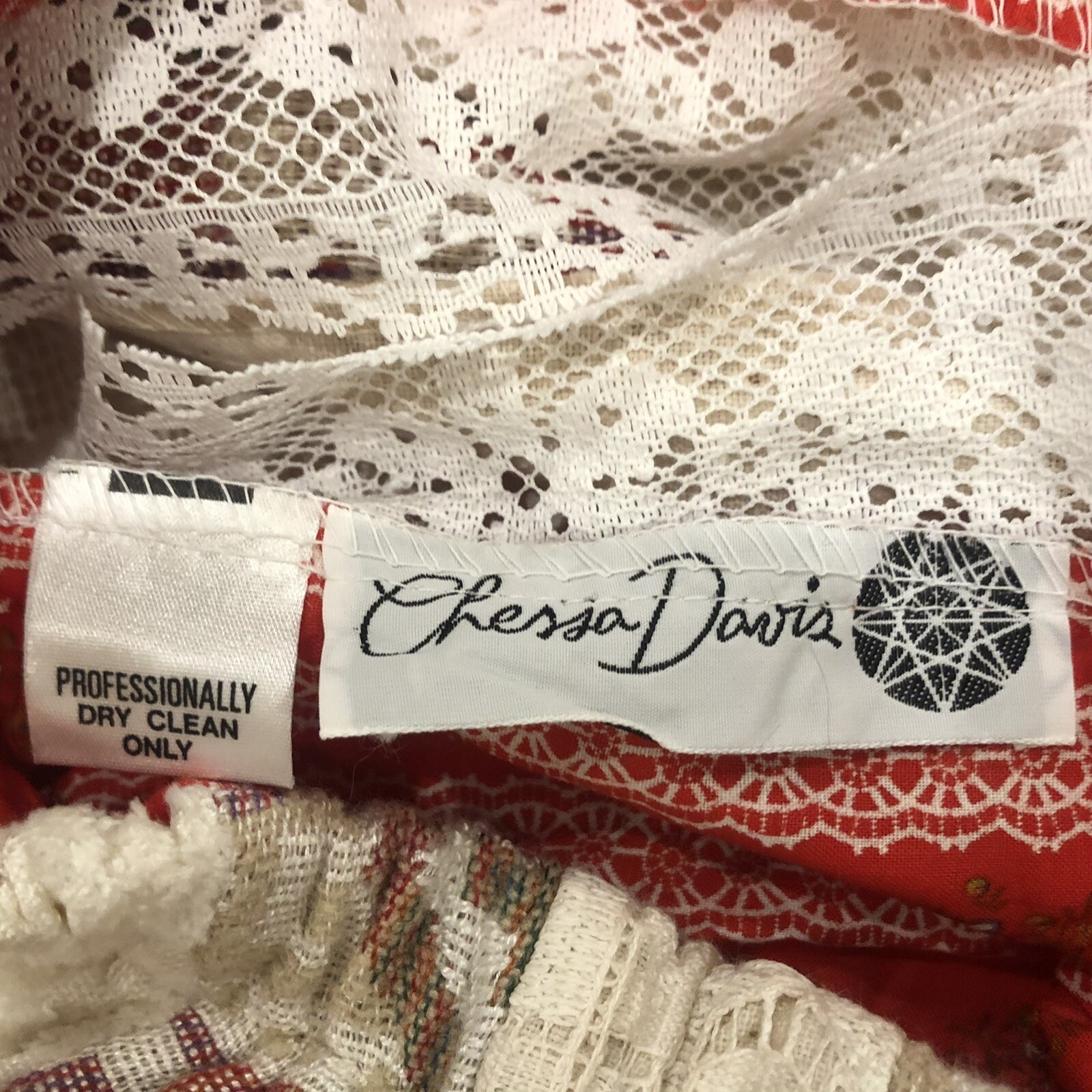 Vintage NOS 70s Chessa Davis Peddler’s Cloak Skirt Cottagecore Maxi Sash NWT