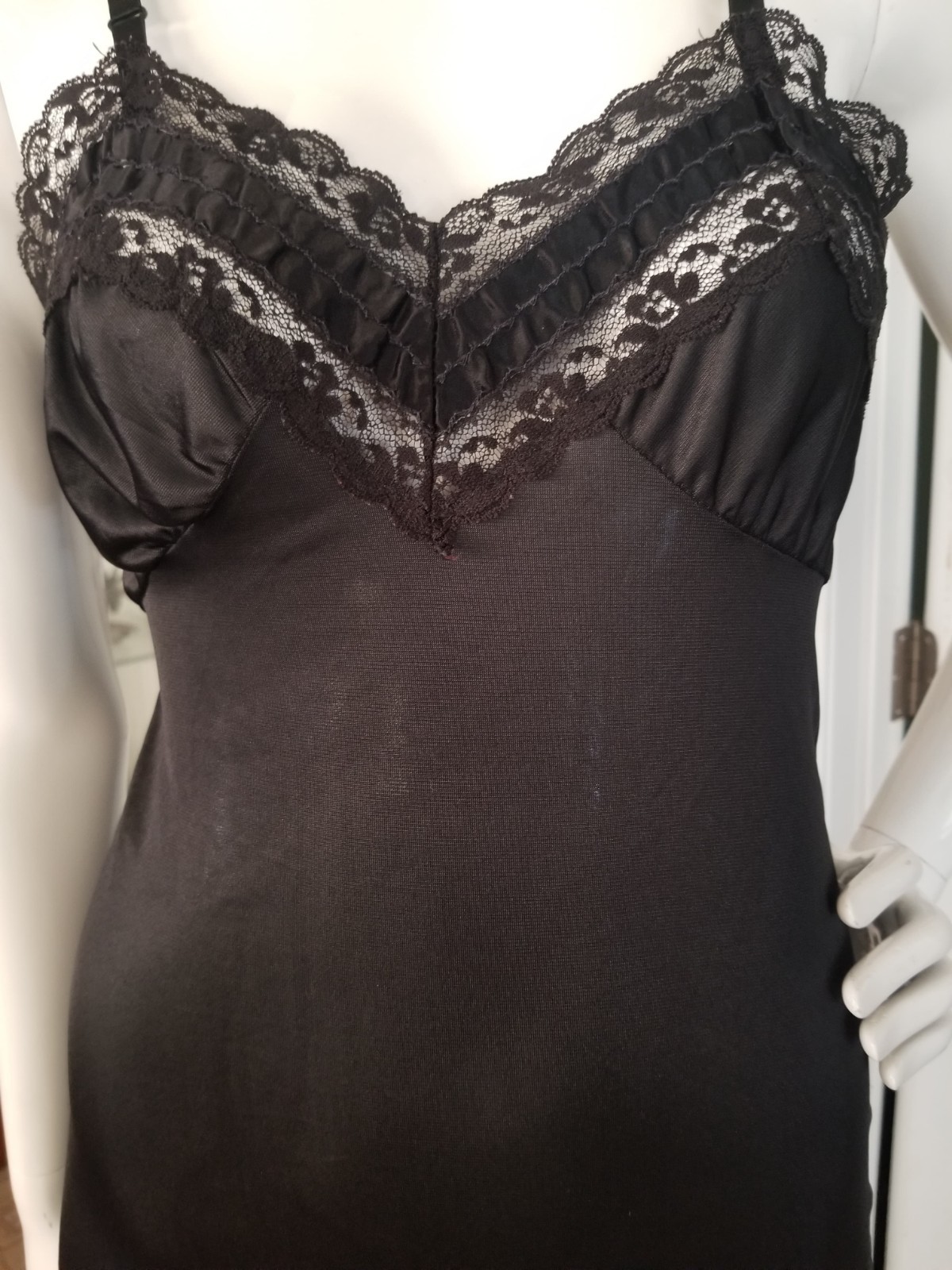Lot Of 3 Vintage Lingerie 2 Full Slips 1 Half Slip