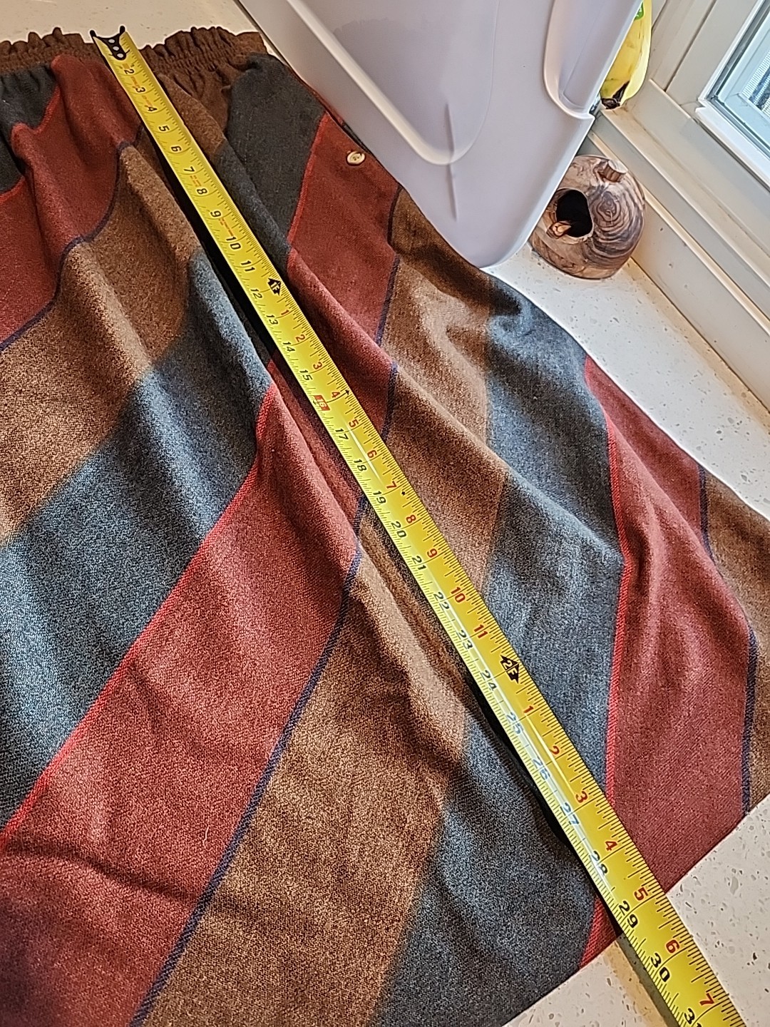Vintage 1970’s Summit Sportwear Wool Skirt Stripes * See Measurements *