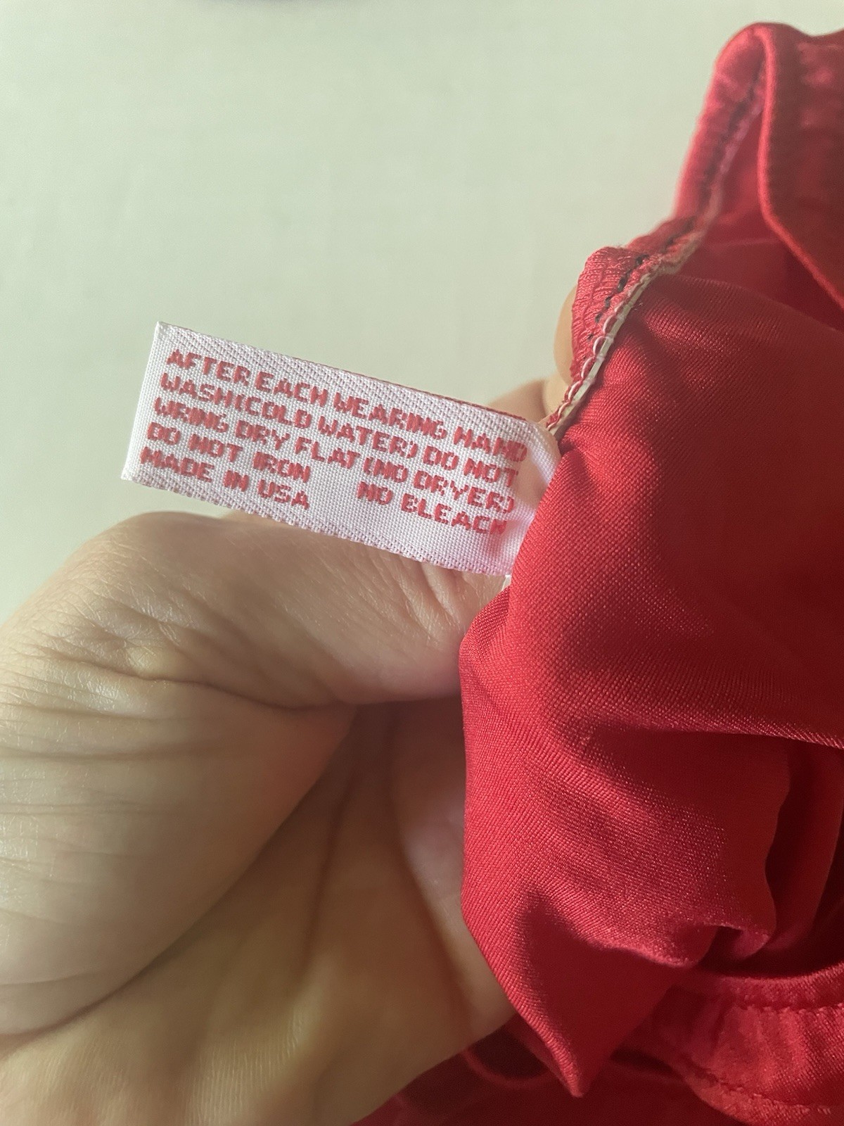 Vintage 80s 1980s Joyce Holder Bikini Swimsuit Bathing Suit Red Medium C Glossy