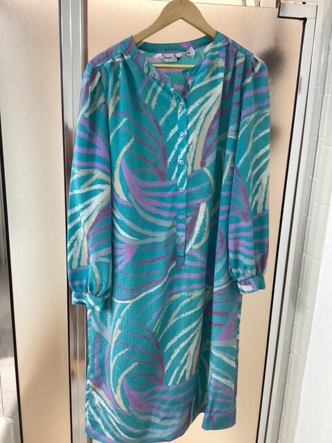Vintage 1980’s Schrader Sport New York Shirt Dress – Size 12