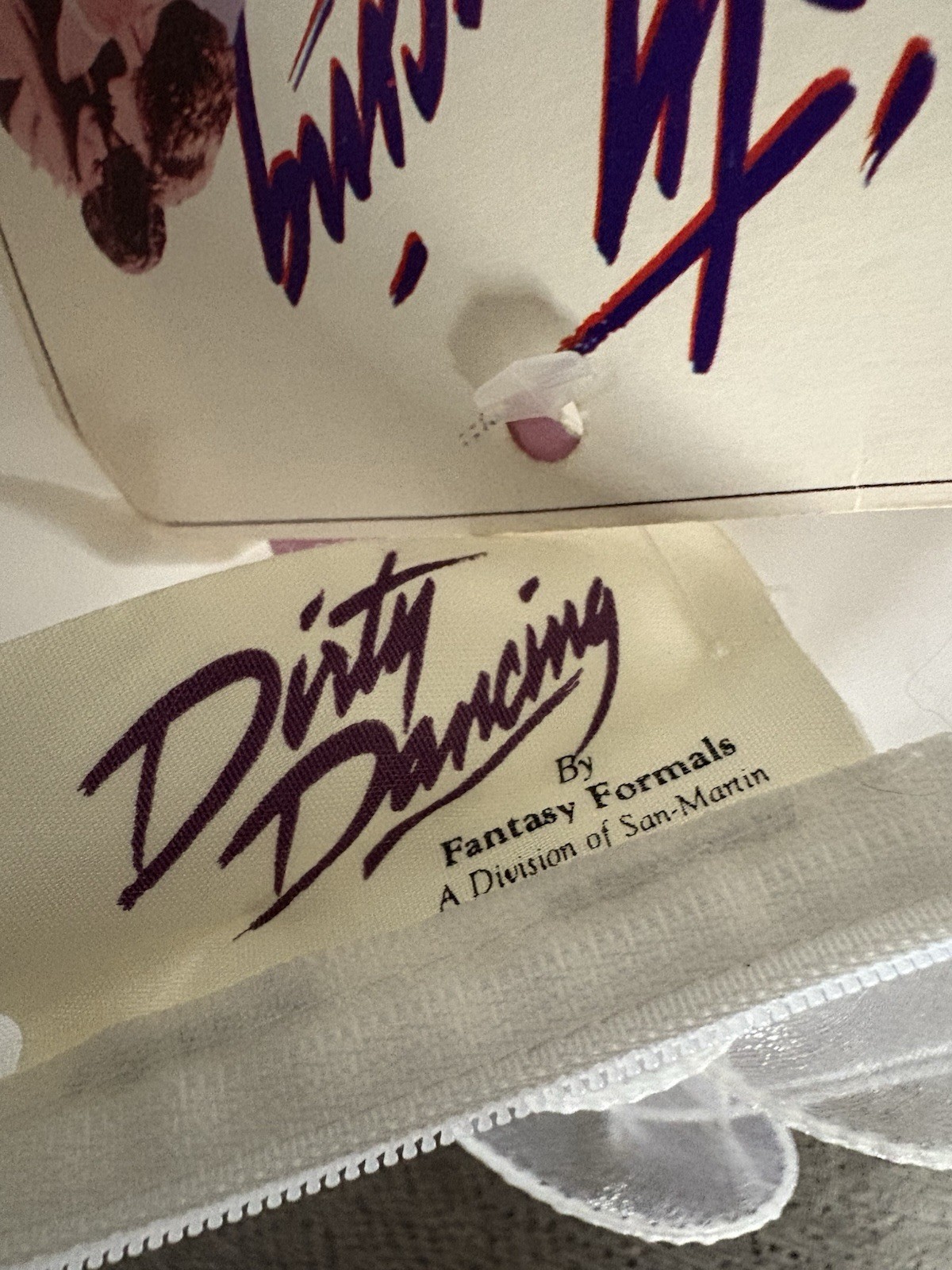 NOS DIRTY DANCING White Wedding Dress Fantasy Formals Sz 8 *read
