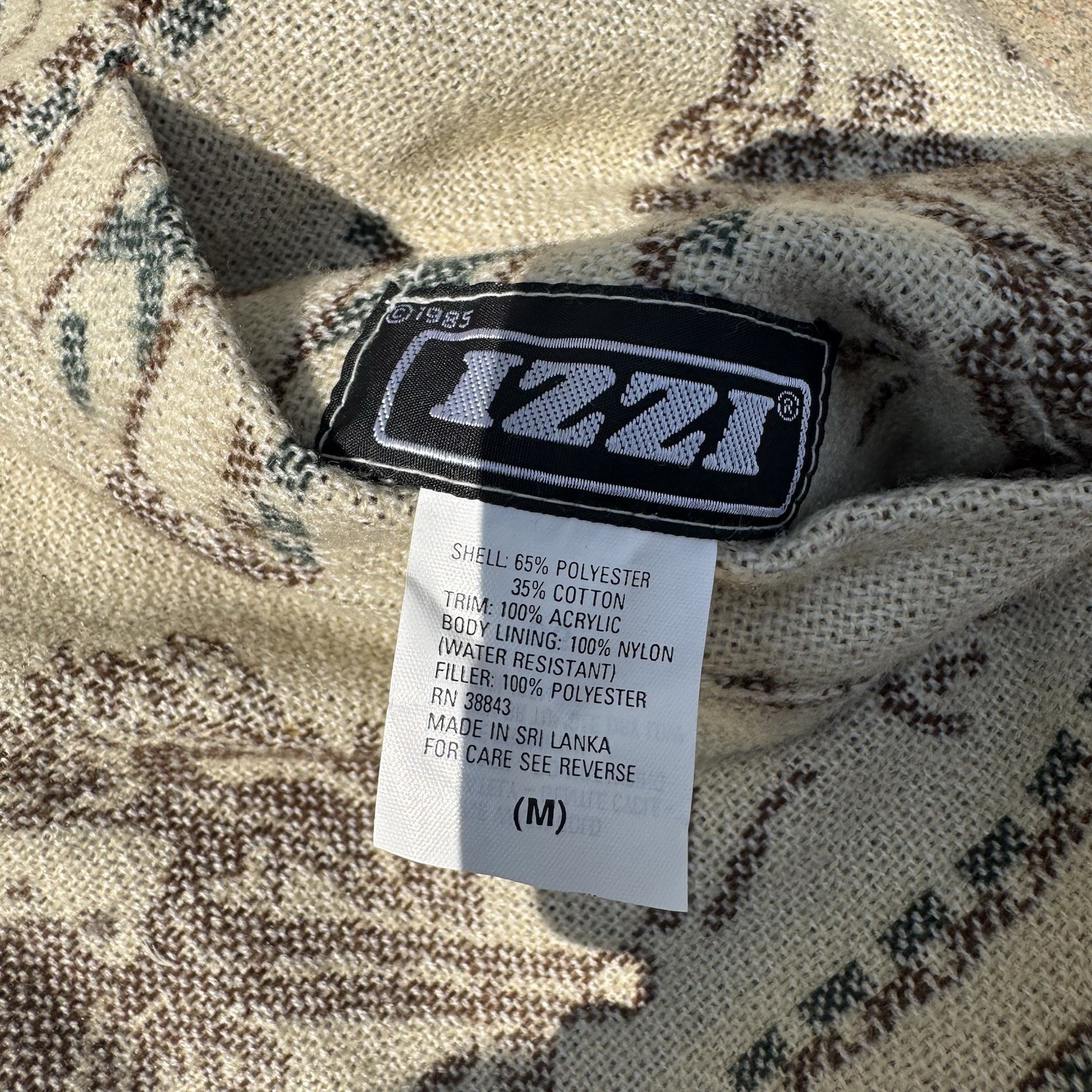 Vtg IZZI Reversible Full Zip Jacket Sz M Hooded Horseback Western Cowboy Cowgirl
