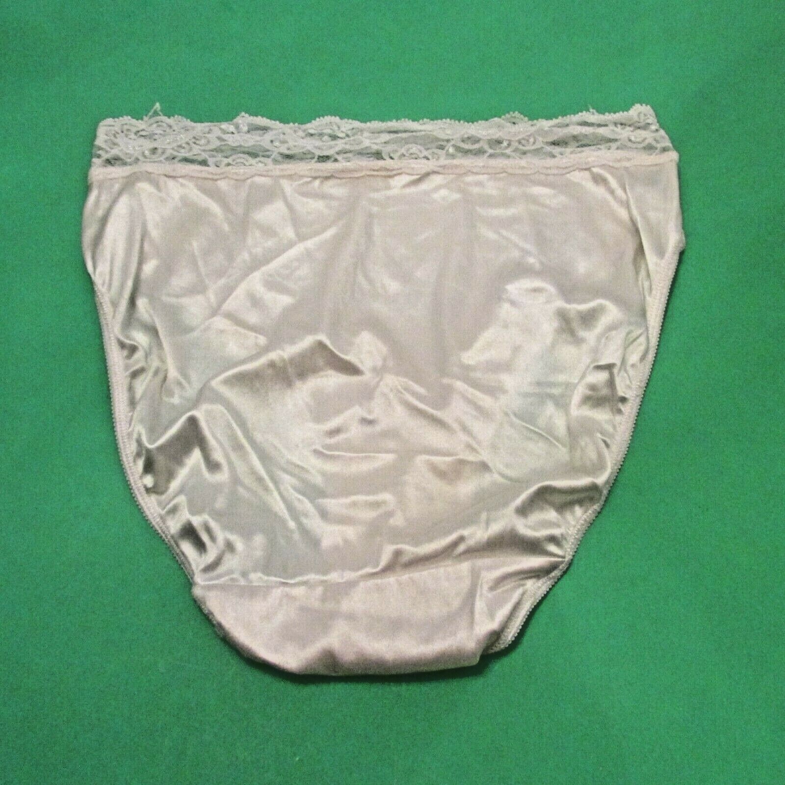 Victoria’s Secret Gold Crown Label Second Skin Lace Waistband Hi-Leg Panties S/5