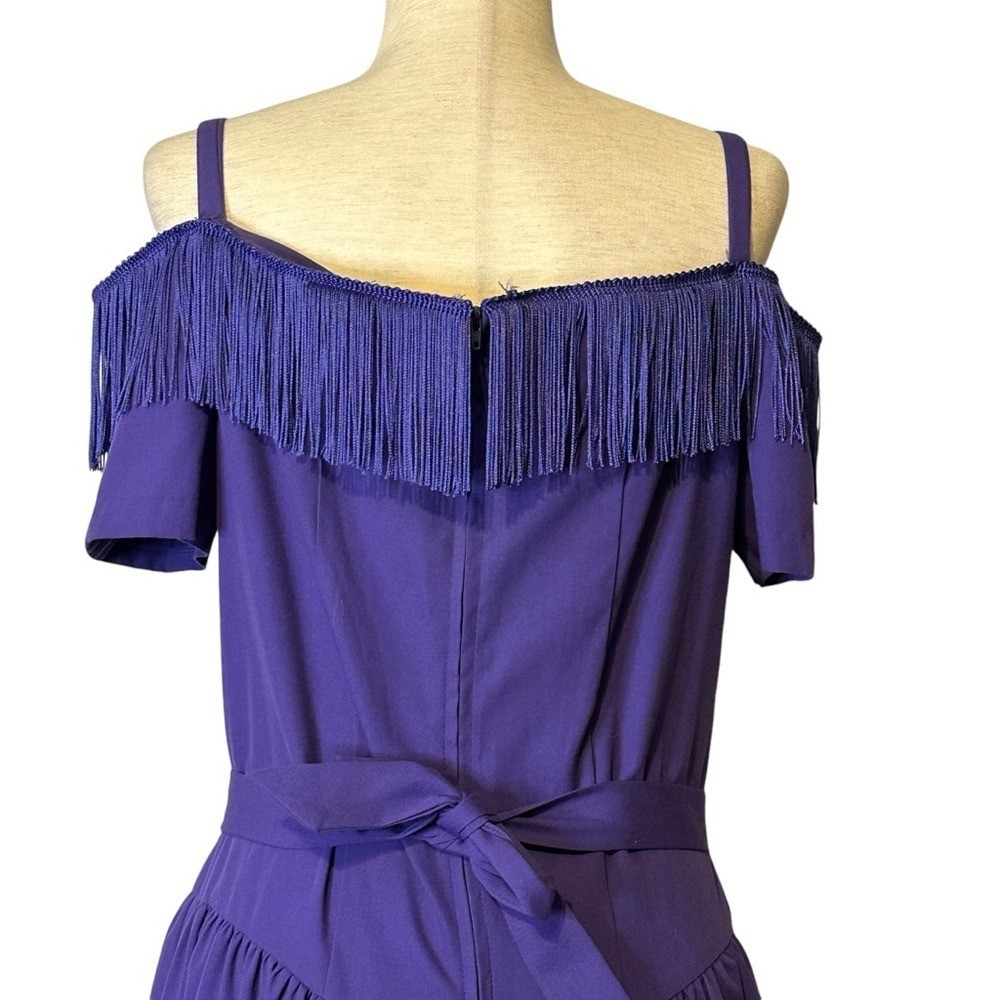 Western Collection USA Vintage Rodeo Cowgirl Musical Theatre Maxi Dress Fringe M
