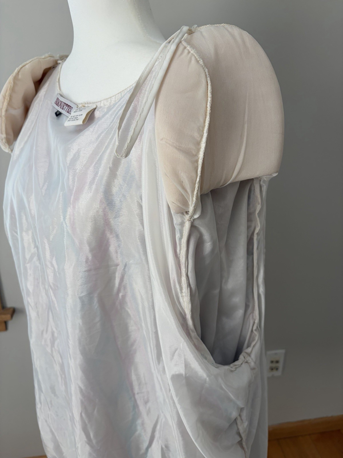 VTG 80s Sequin Beaded Geometric Silk Jacket Disco Glam Performance