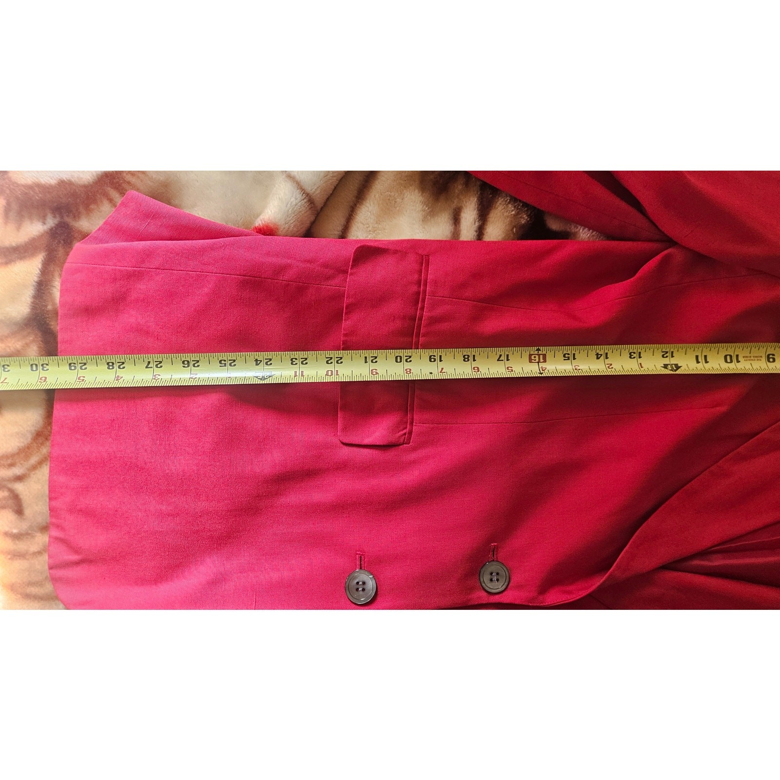 Talbots Blazer Hot Pink Fuchsia Silk Blend Oversized Padded Shoulders Size 12
