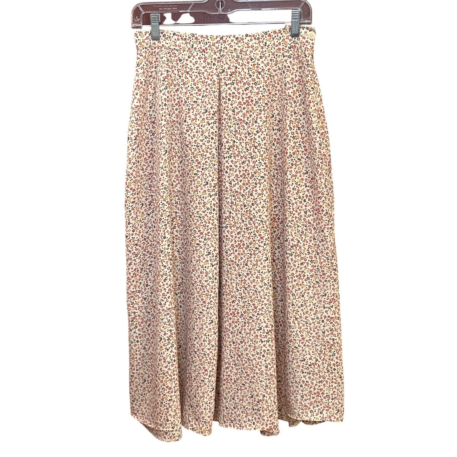 Vintage 90s Retro Rena Rowan Saville Midi Skirt Cottagecore Grandmacore Floral