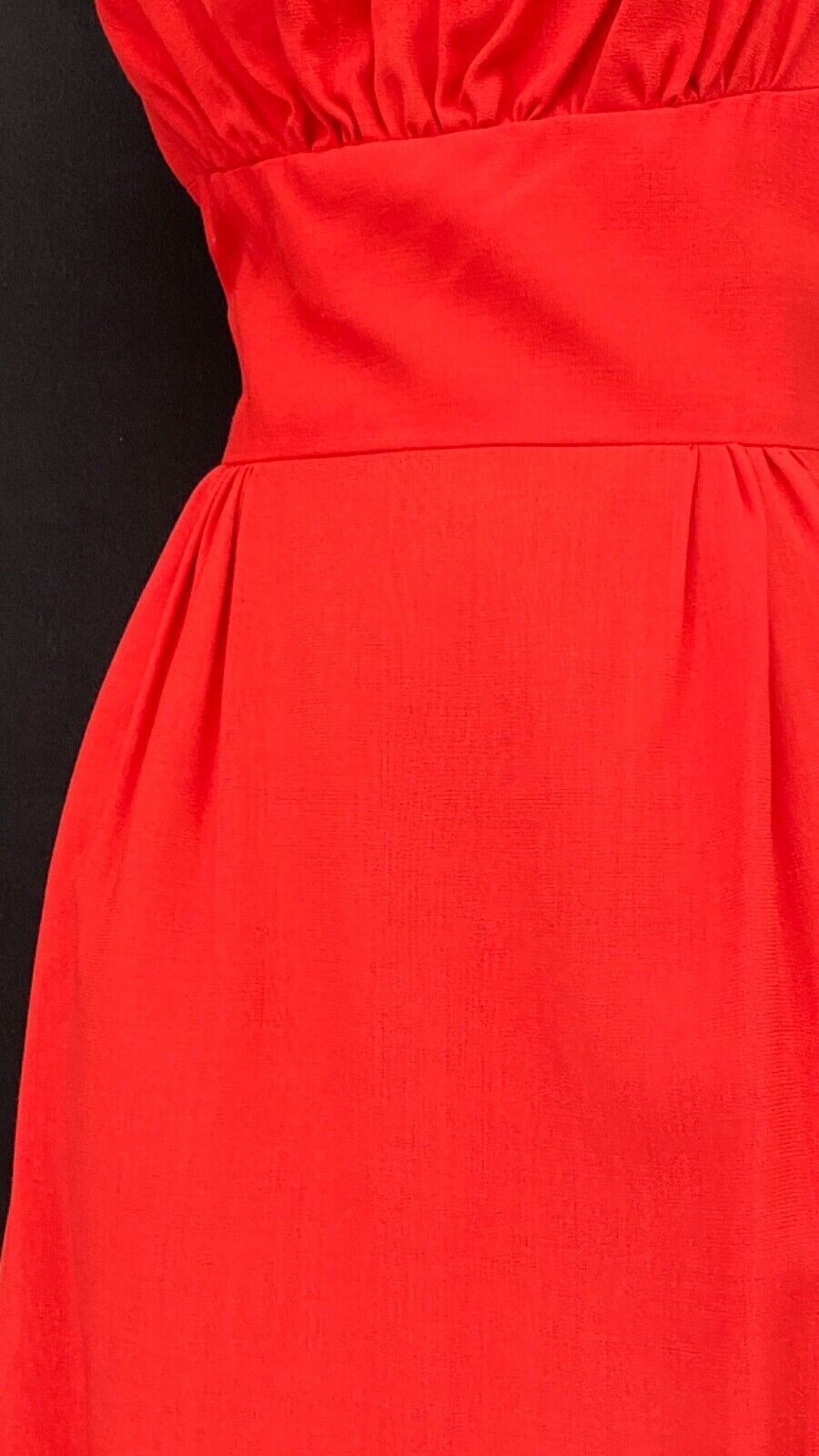 Vintage red 1950s dress set, short sleeve, sleeveless sundress bolero, pin-up XS