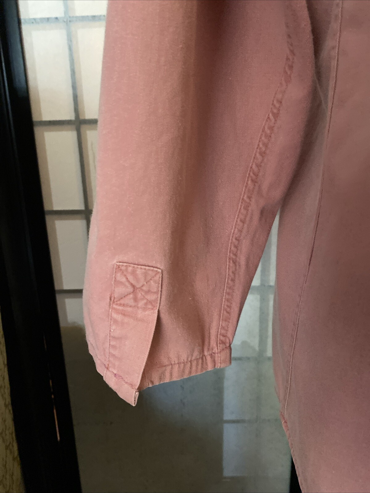 VTG 80s Outback Red-The LTD Wom S Button Down Ruched Shirt-Jacket Pigment Dyed