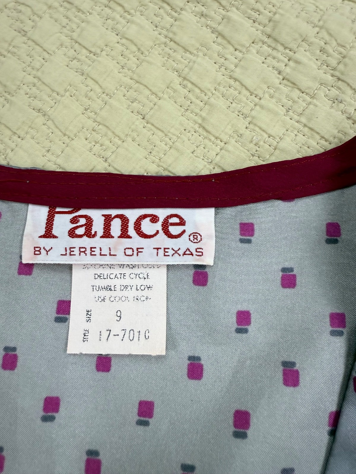 Jerell of Texas Pance 1970s Two Piece Set Polka Dot Skirt Top | Size 9