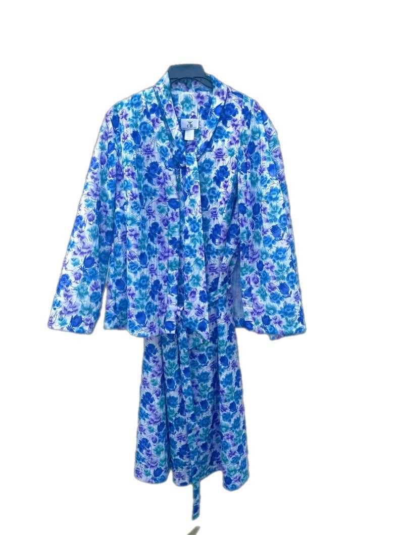 Vintage CB New York Floral Dress Jacket Set Made USA 80s 90s XL Cottagecore