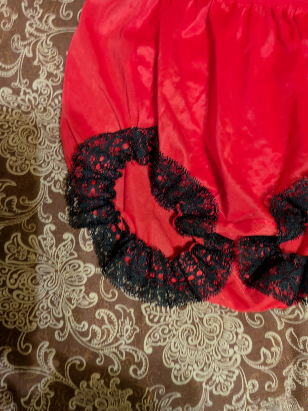 Vintage Satin Granny Panties Size 7
