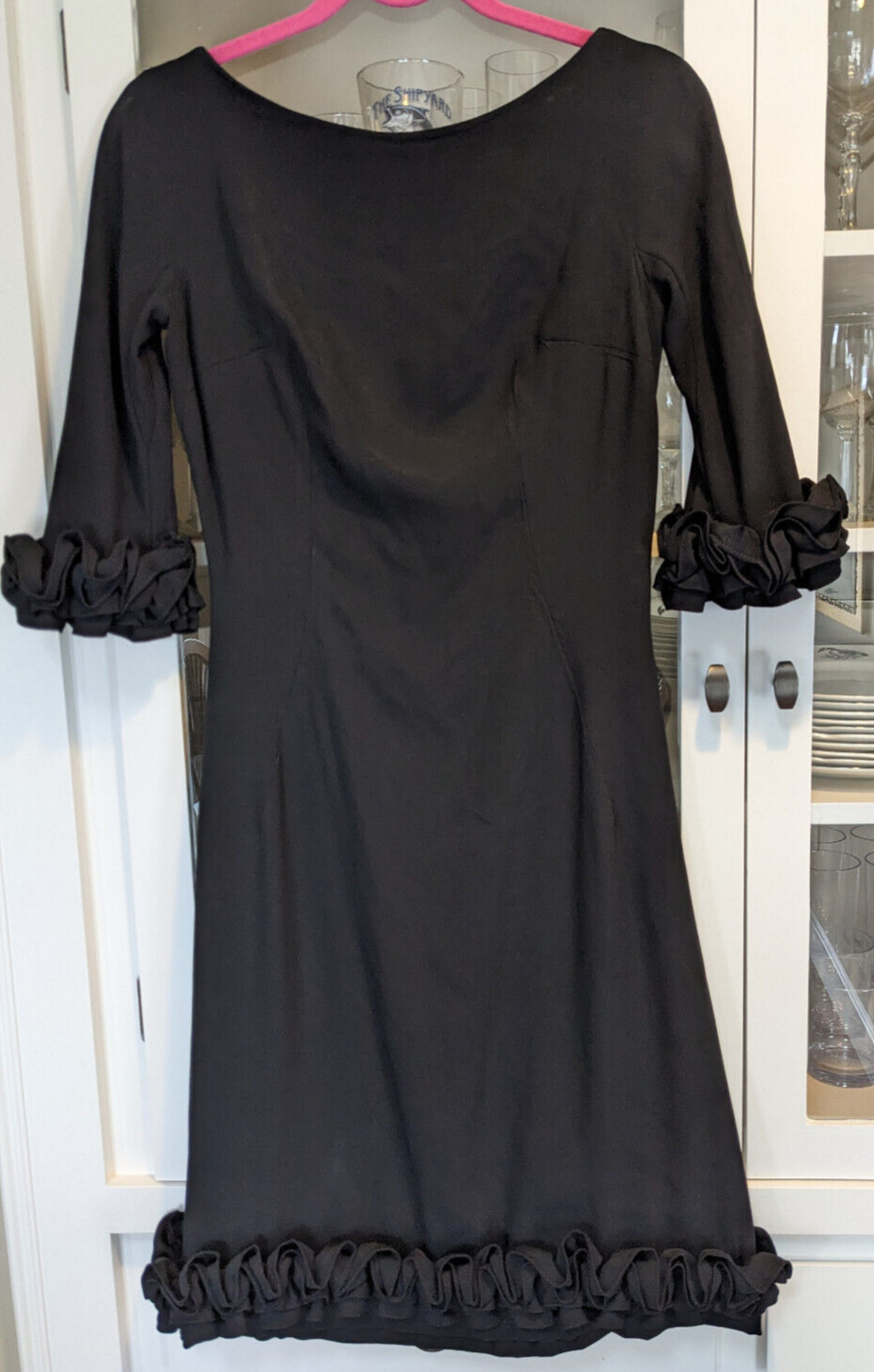 Vintage Shannon Rodgers Little Black Dress Size 4-6