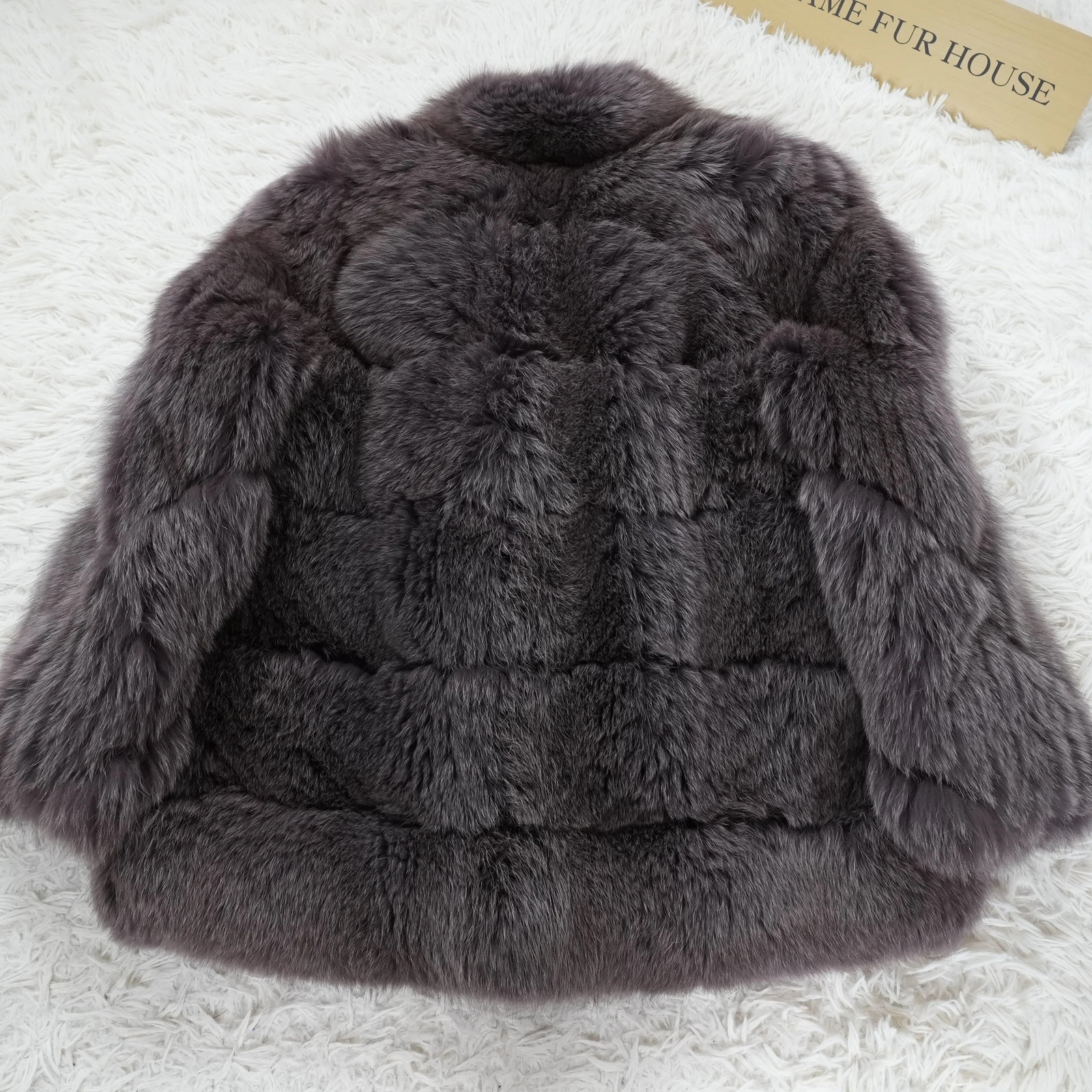 Amethyst Deyd Fox Fur Coat EMBA – Genuine Vintage Fur From Japan