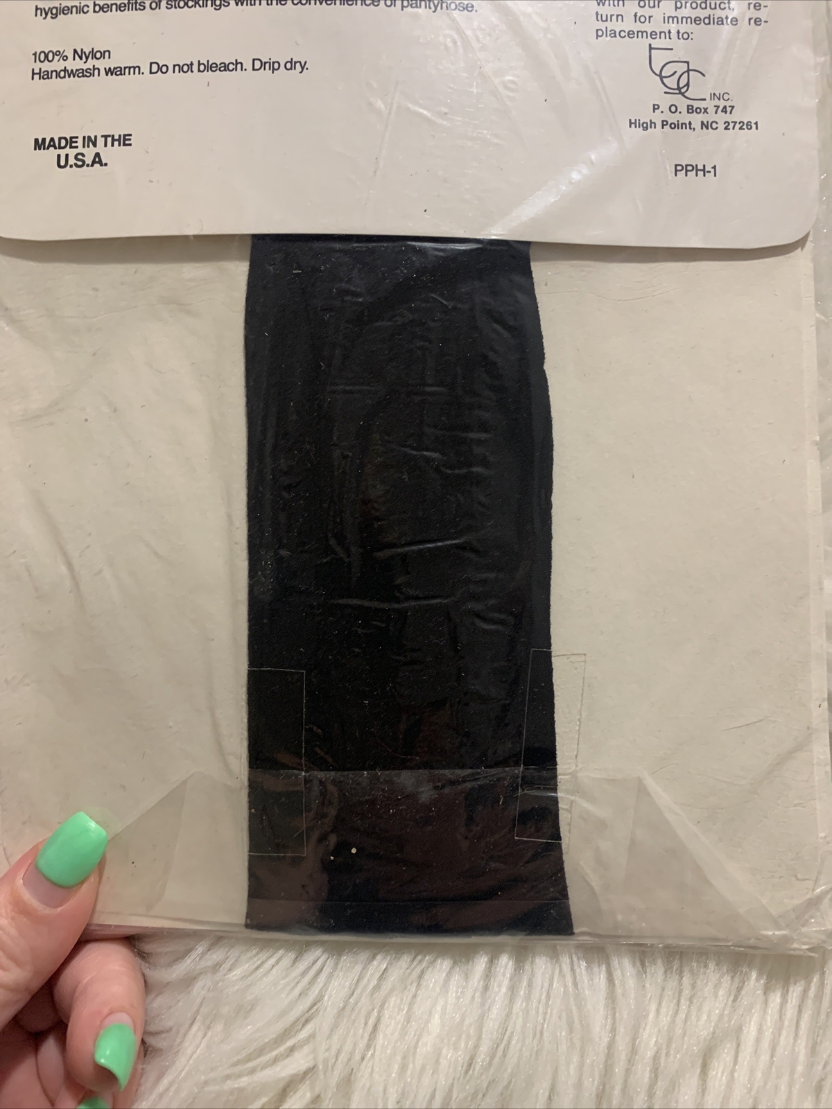 Razz M’taz Vintage Practically Pantyhose Black Tall NEW Rare Item