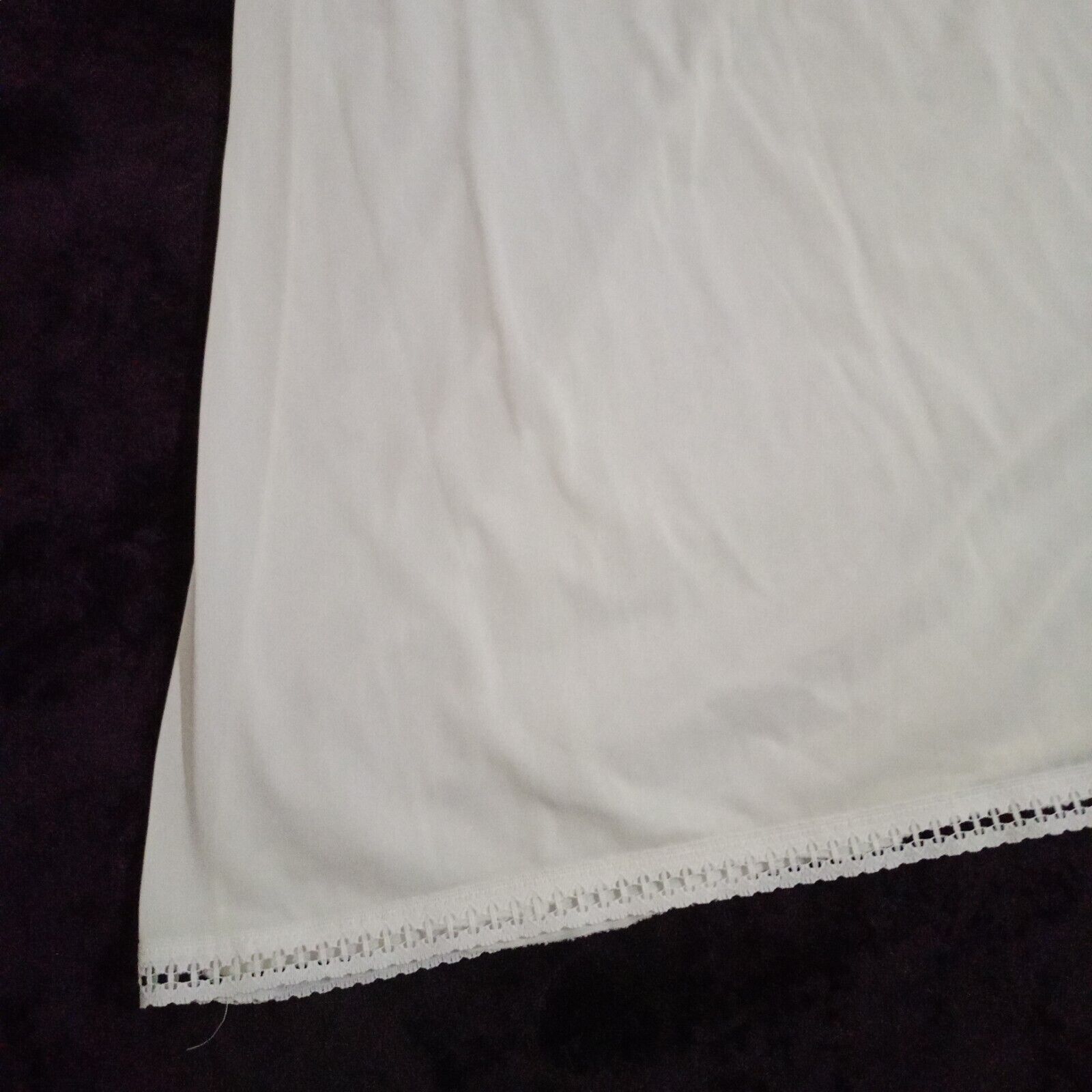 Vintage Leading Lady Sexy Full Slip Lingerie White Nylon Made in USA Size 38