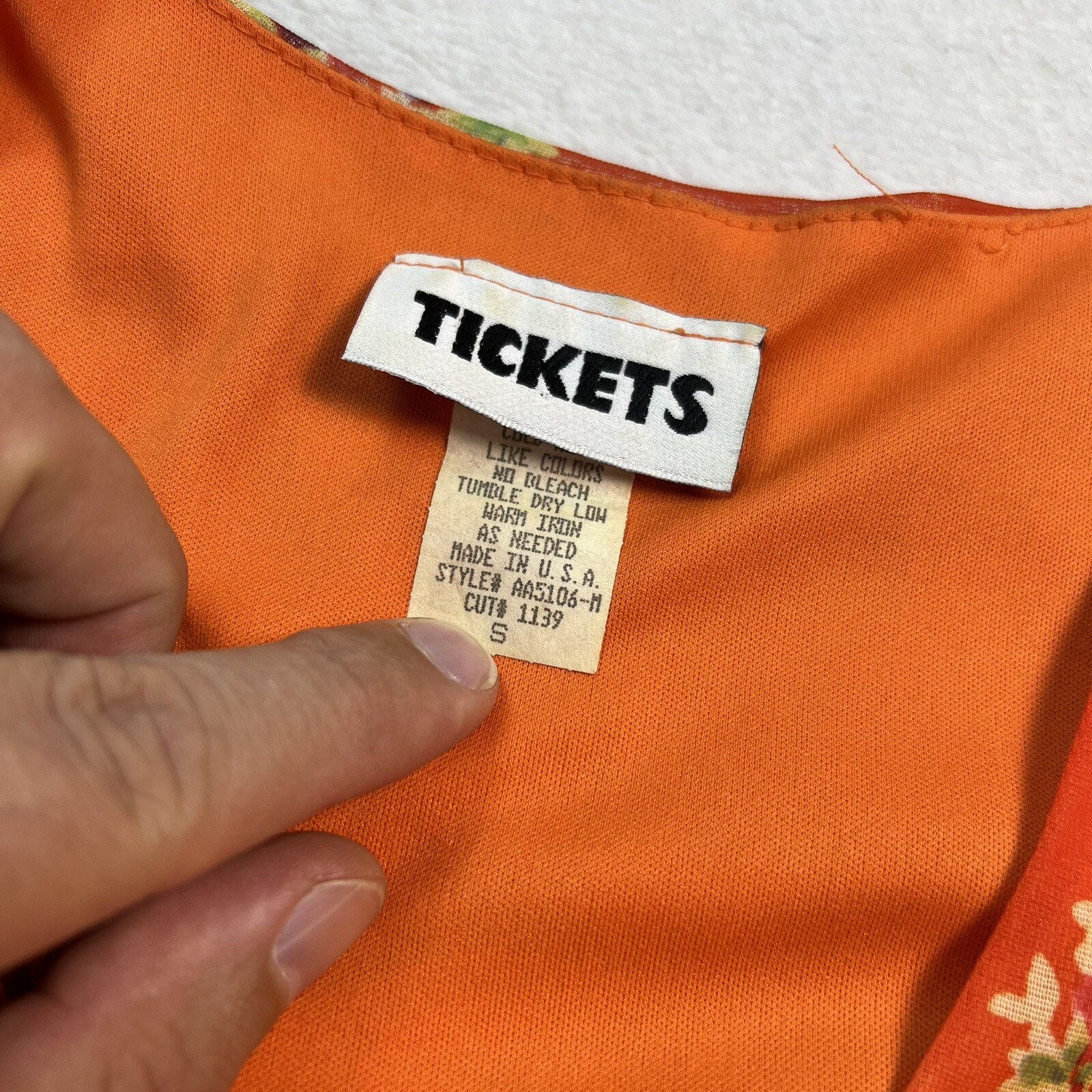 Vintage 90’s Tickets Clothing Size Small Floral Maxi Dress