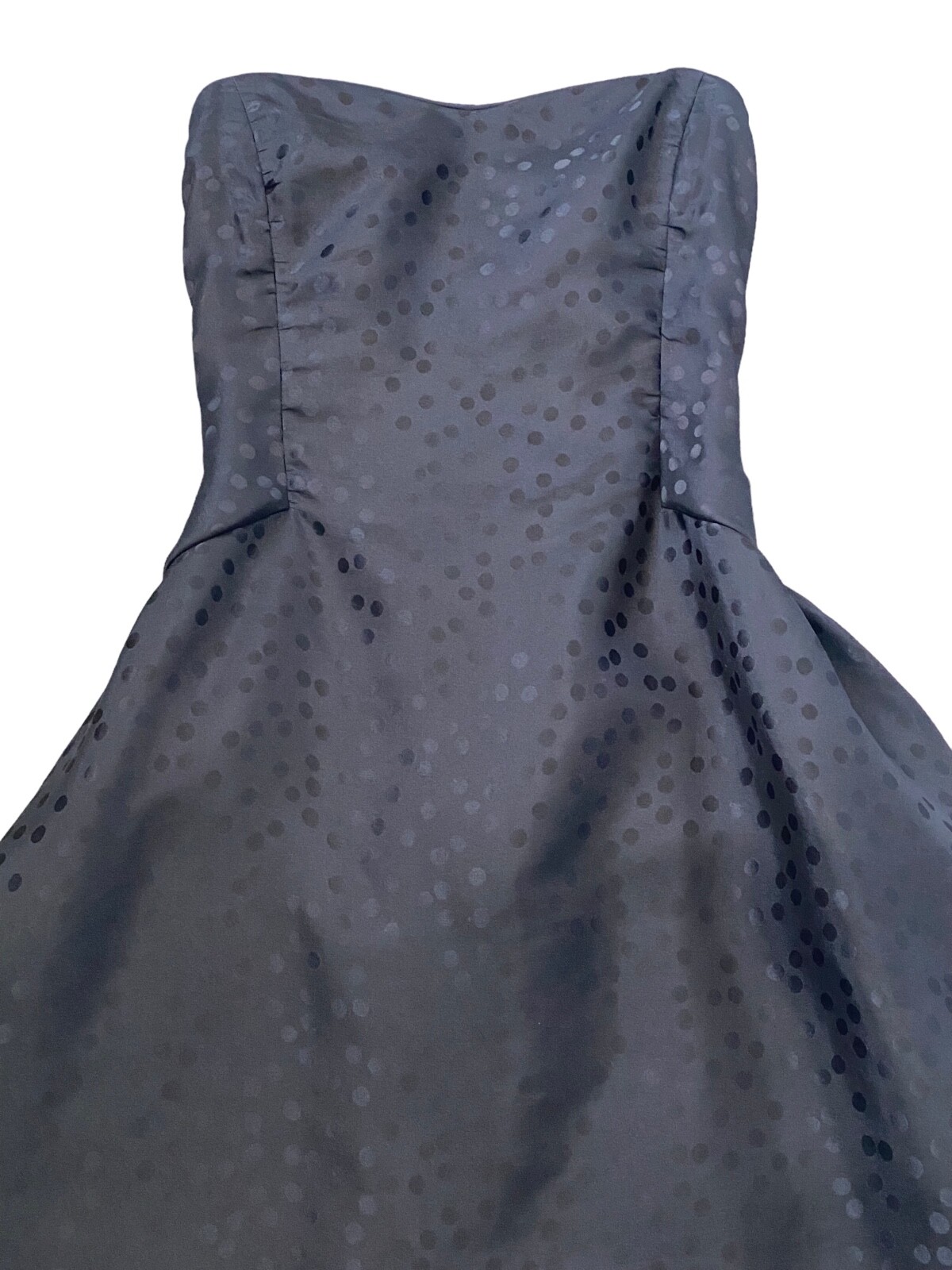 Vintage CAROLINA HERRERA Black 80s 90s Strapless Cocktail Dress Small Top Video