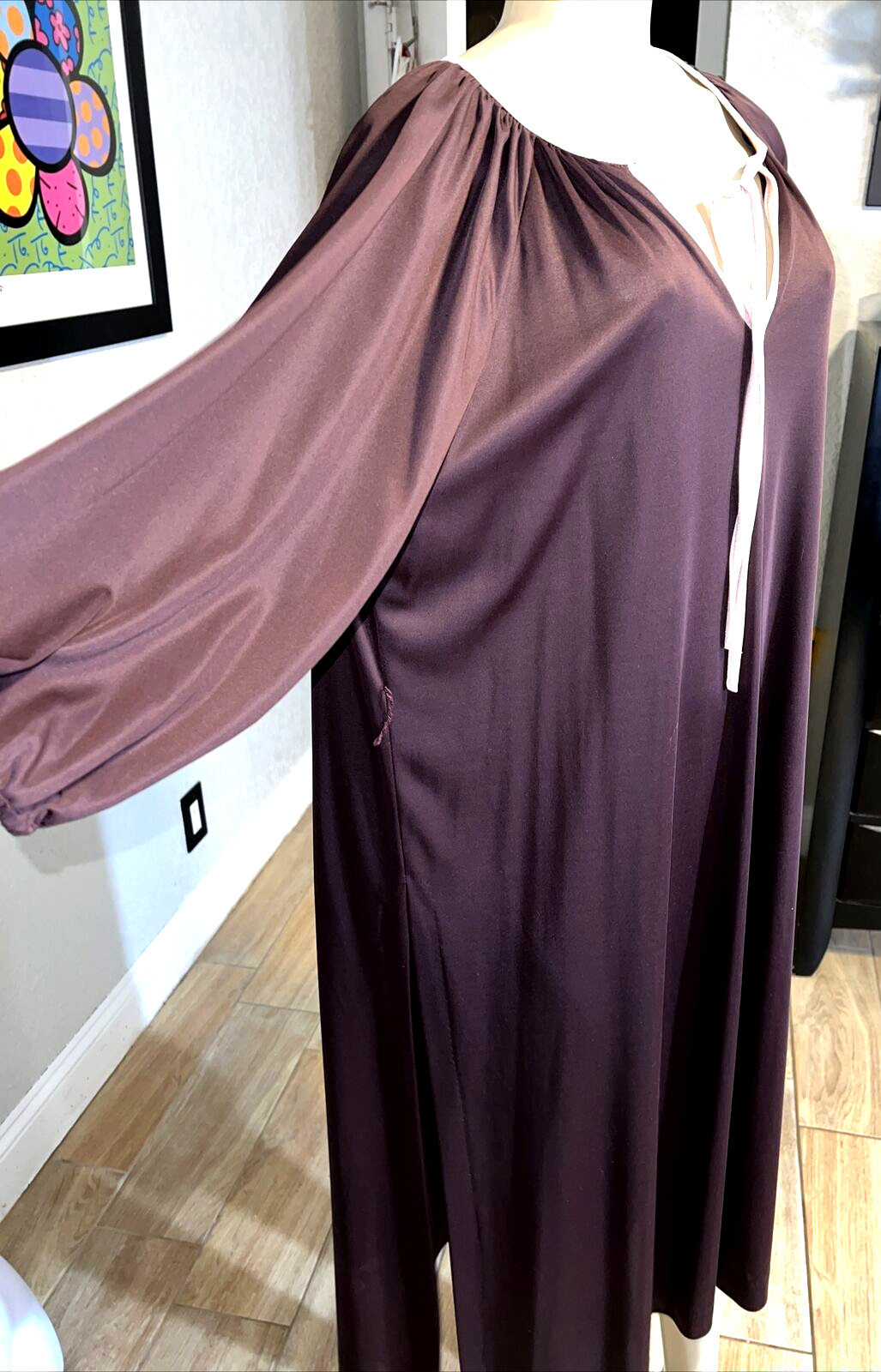 VTG FRILLY The Kollection Ltd Mumu SLITS ON SIDES Dress (NO BELT) SZ 16 y0