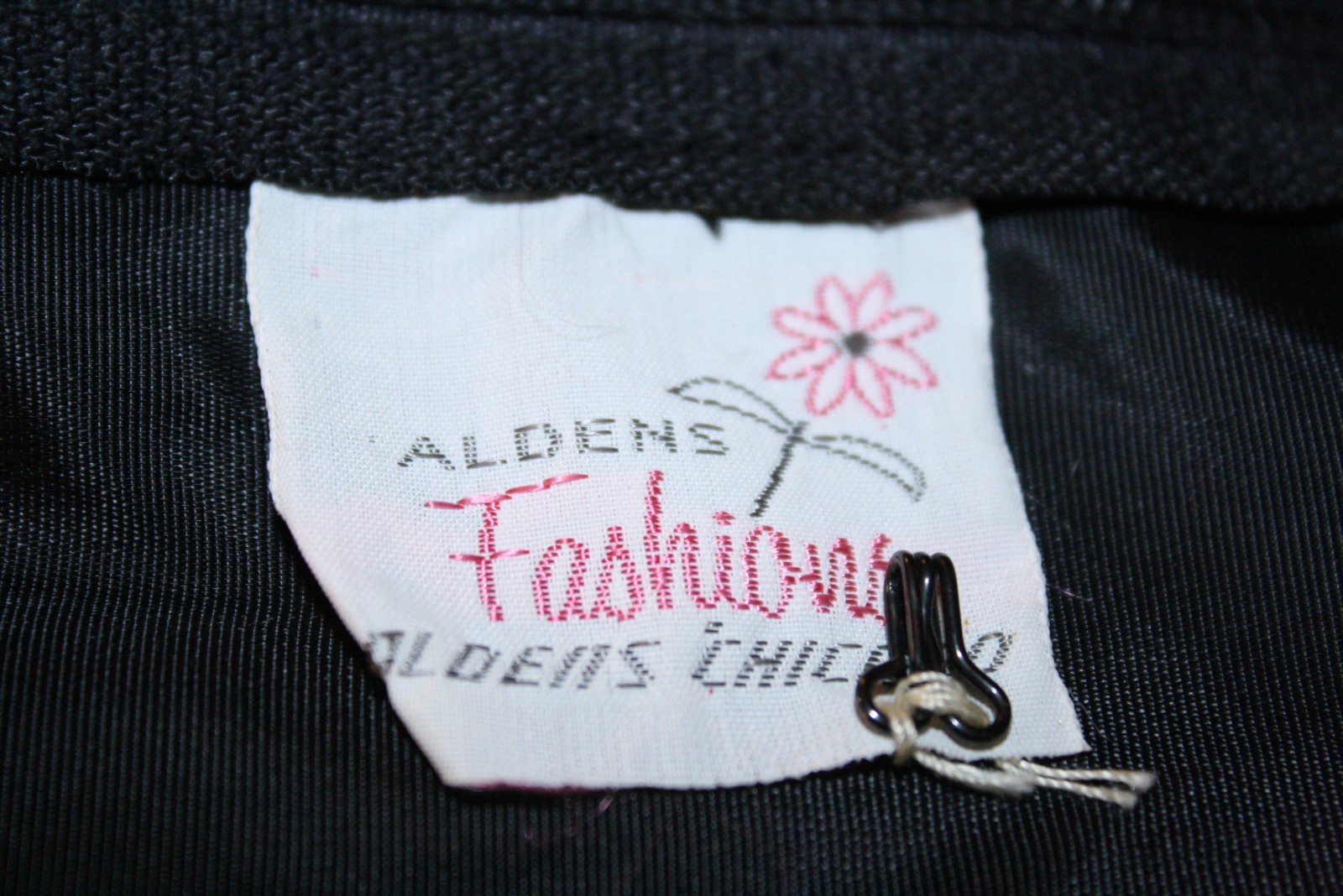 Vintage Aldens Fashions Little Black Dress Size 7 XS with Tag Hepburn Style