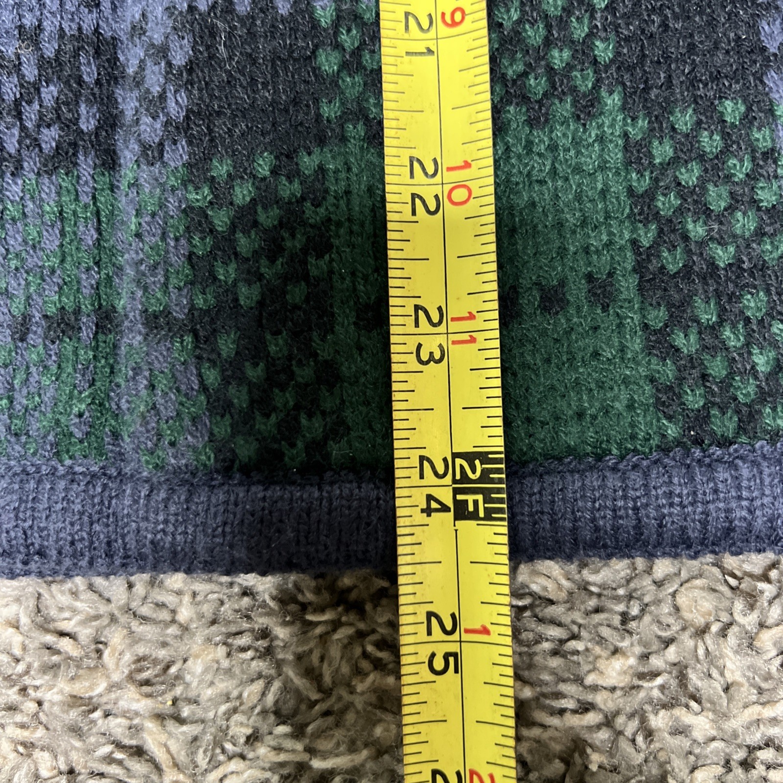 VTG Crystal-Kobe Plaid Cardigan Sweater Purple/Green/Black, Office, Party 90s