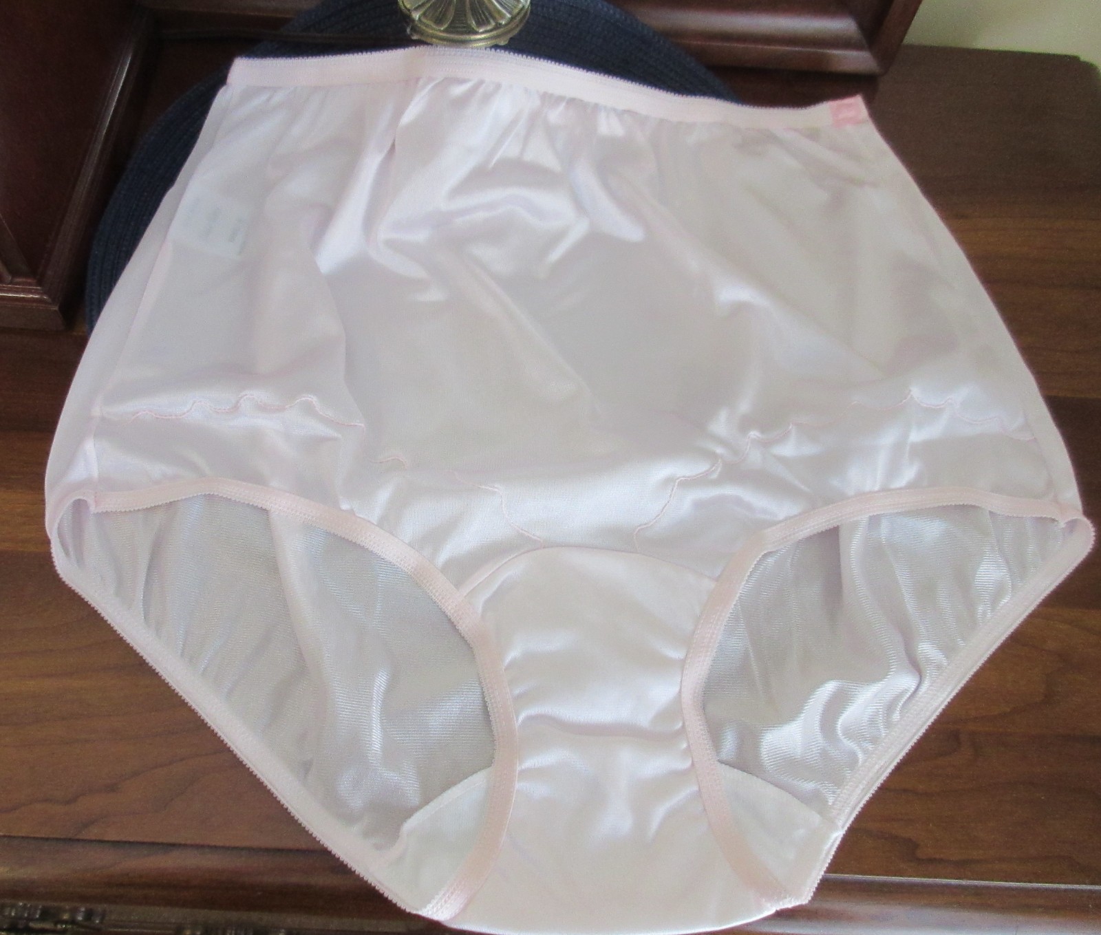 NOS DIXIE BELLE PINK SISSY hi waist GRANNY pillow ta EMBROIDERY panties sz 9/2XL