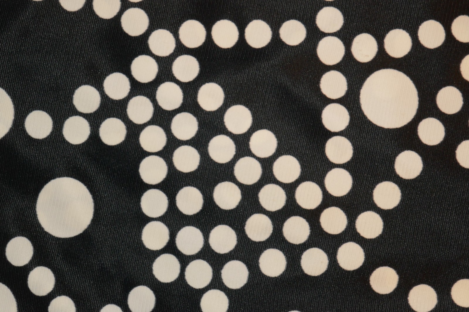 Catalina Vintage 1960s 1970s Black and White Polka Dot Swim Maxi Dress Size 10