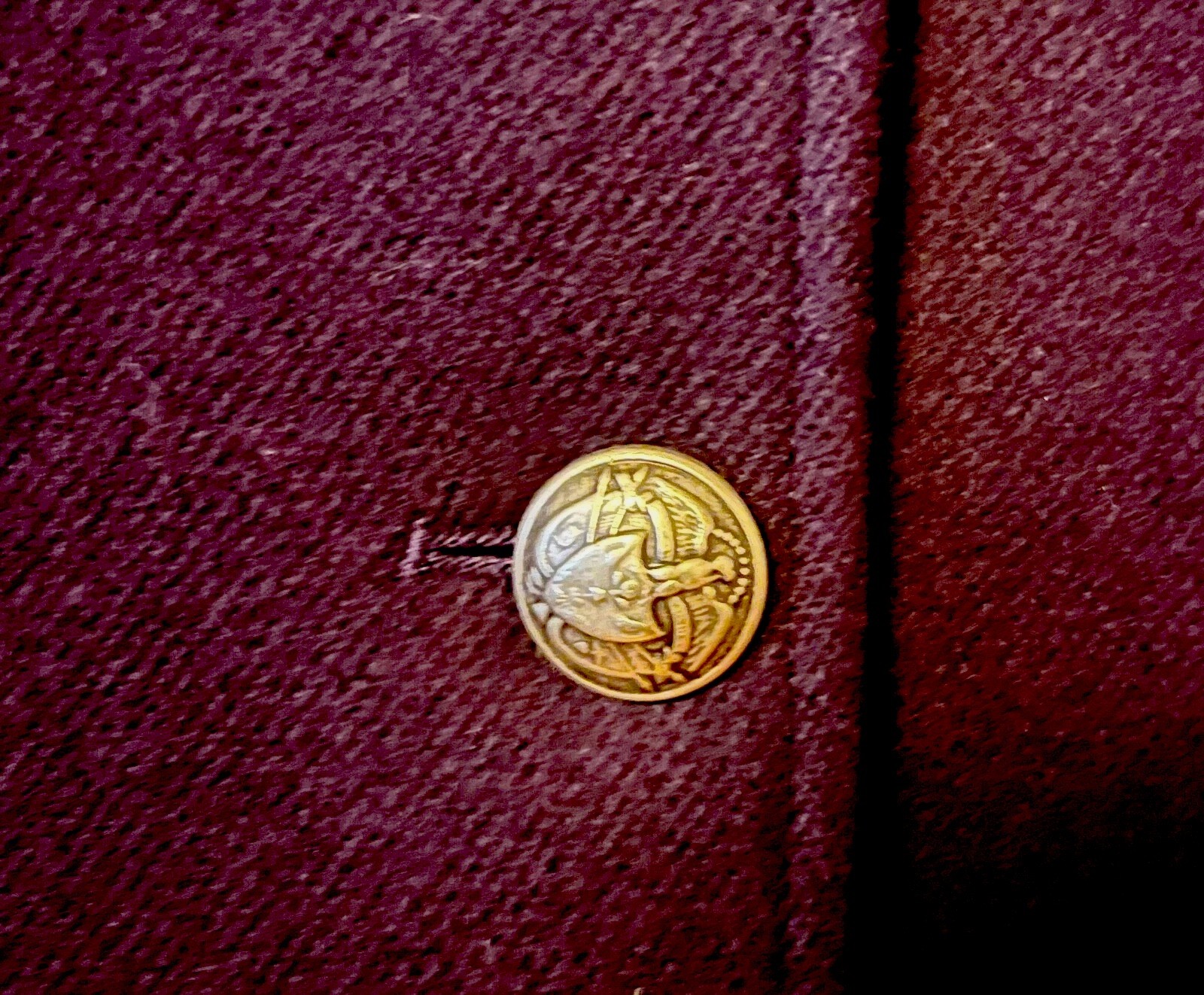 Clifford Wills Vintage NWOT Purple Wool Round Neck Blazer Jacket Sz 8 USA made