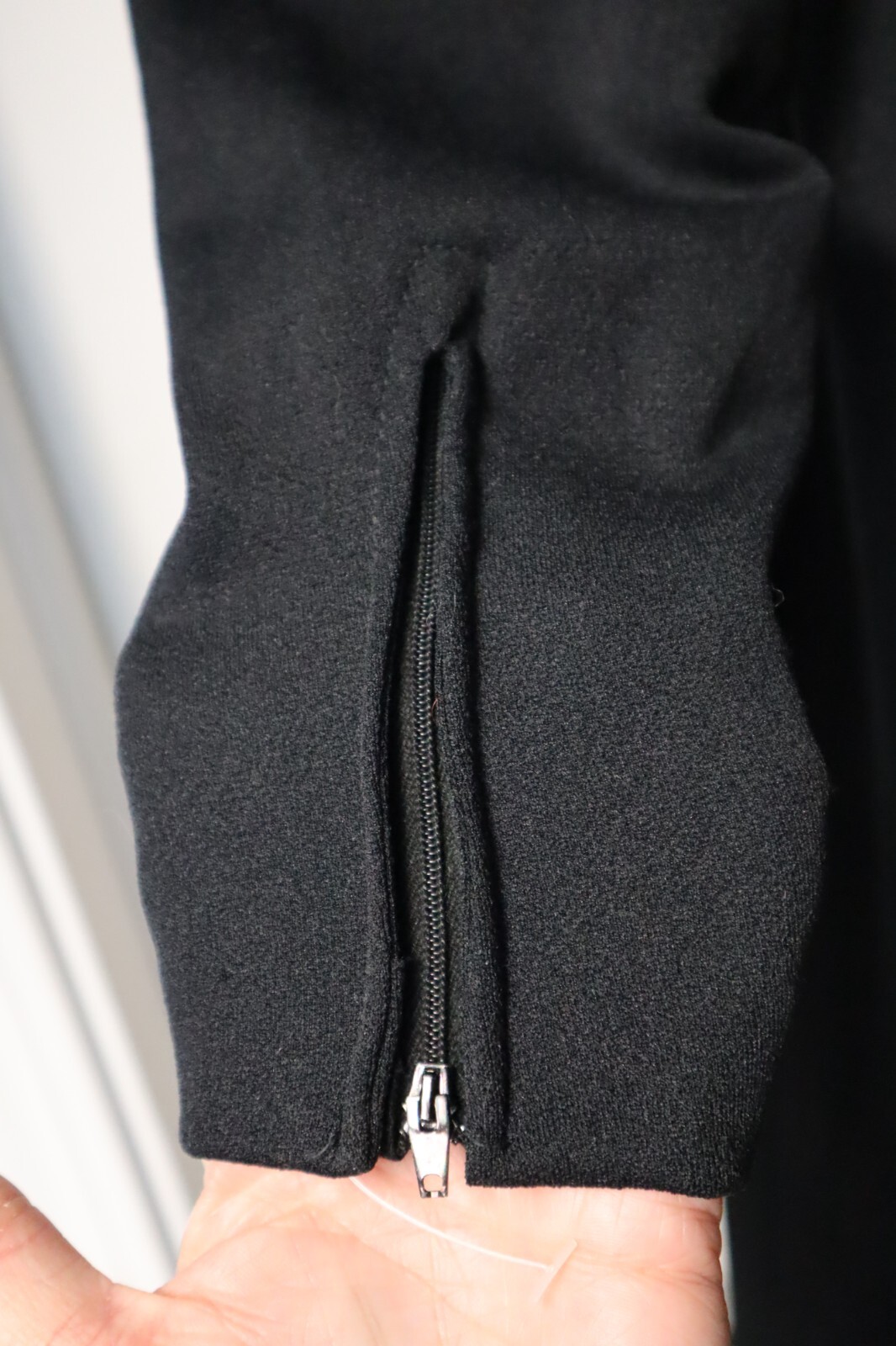 Vintage 60s long sleeve black dress (no size) check measurements