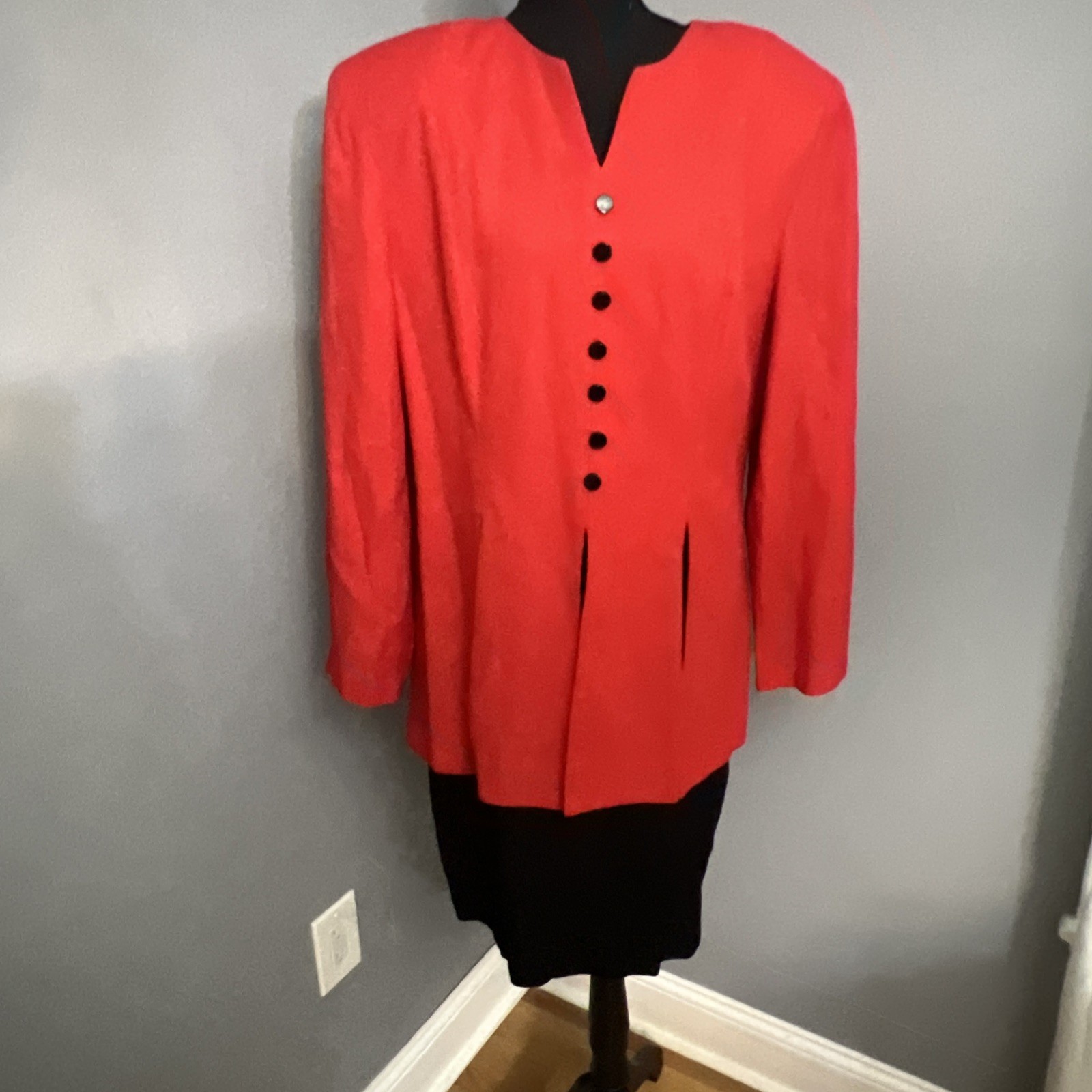 Lois Snyder Dani Max ︱Red Dress︱Vintage︱1980’s︱Size 14