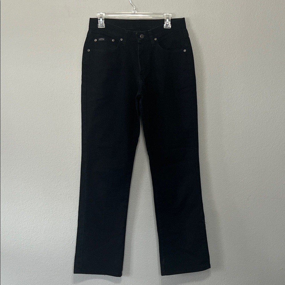 Vintage Riders Classic Timeless Women’s Black Straight Leg High Waisted Jeans 8