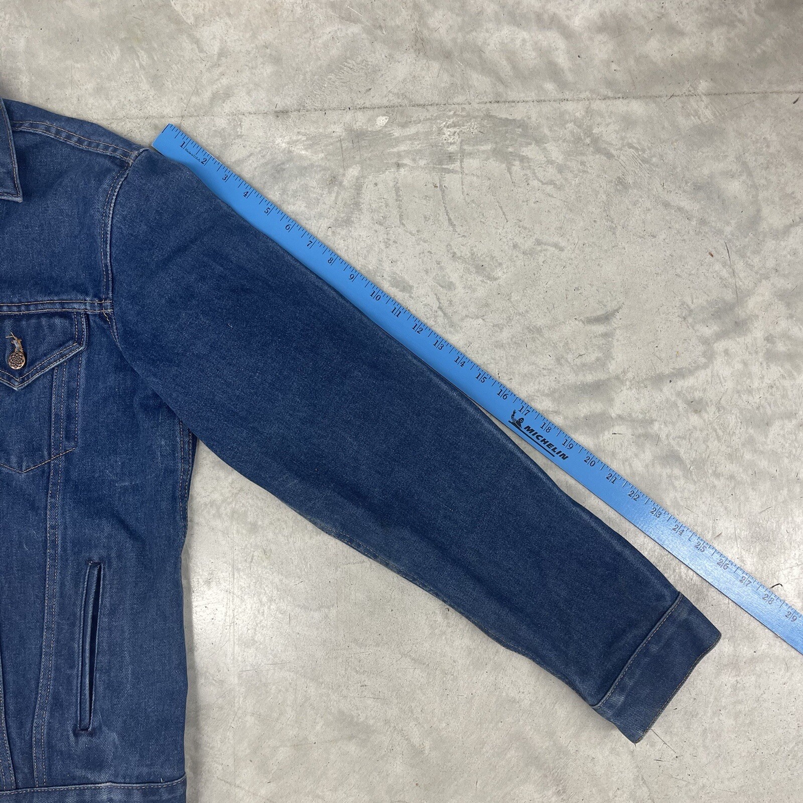 Vintage 80s Sears Big Mac Jean Jacket Large Regular Wash USA