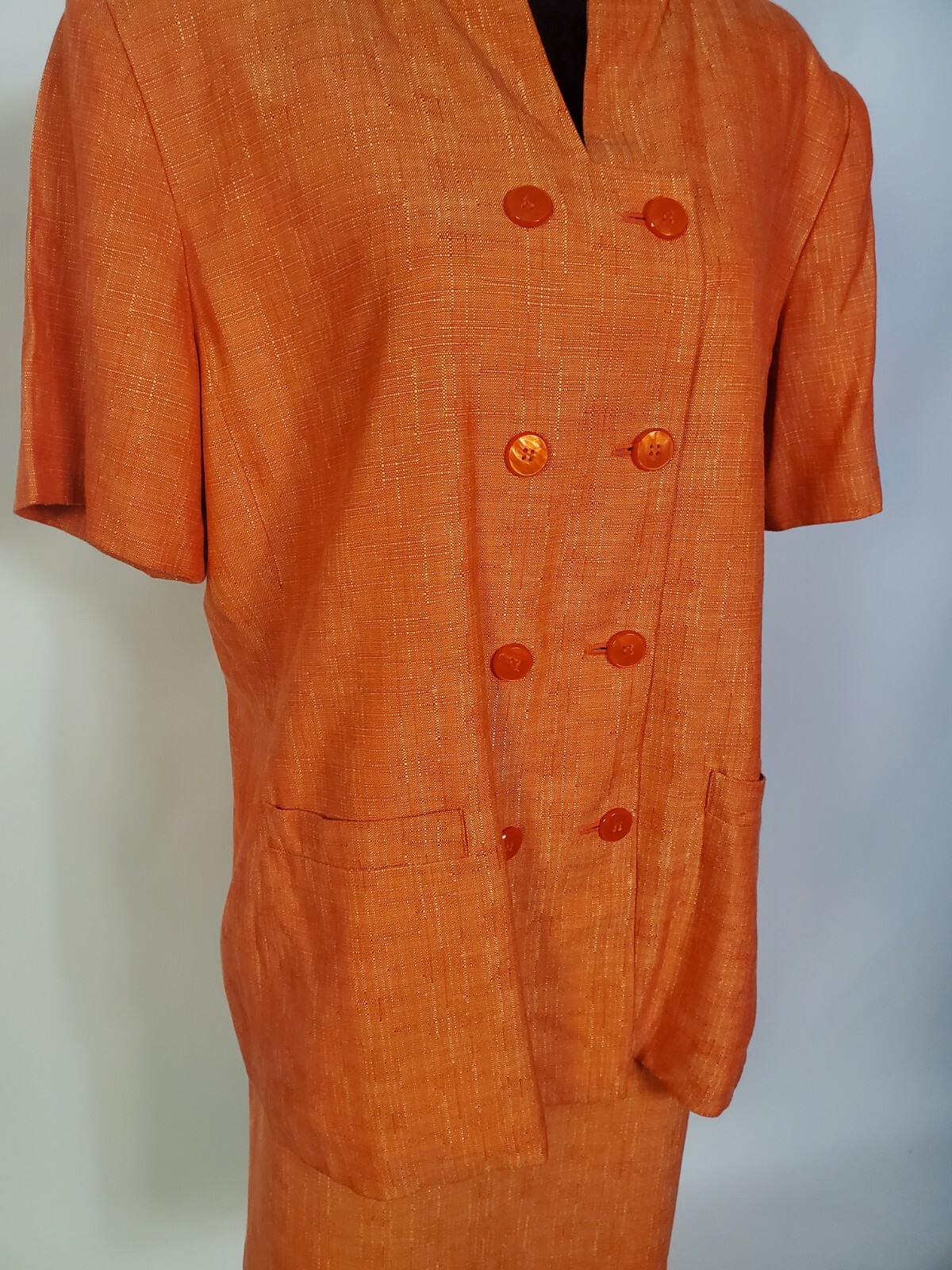 Executive Collection Vintage Burnt Orange Skirt Suit