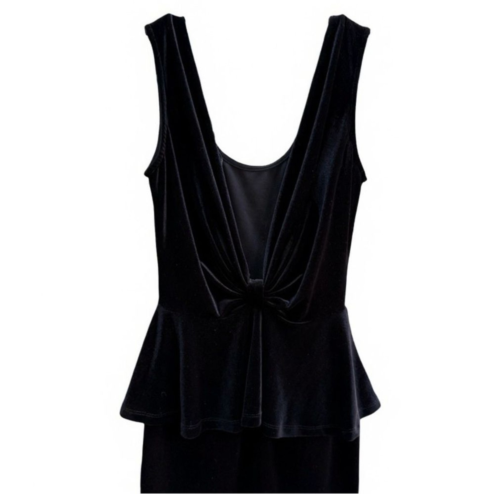 Gothic-Inspired Black Peplum Mini Dress by Foreign Exchange