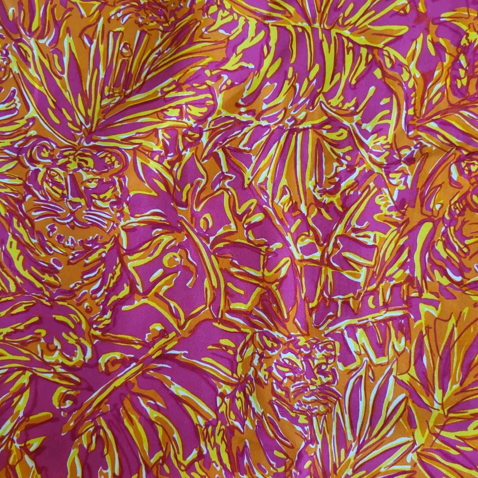 Vintage Lilly Pulitzer Silk 2 Peice Blouse and Pants Set White Label Size M/L
