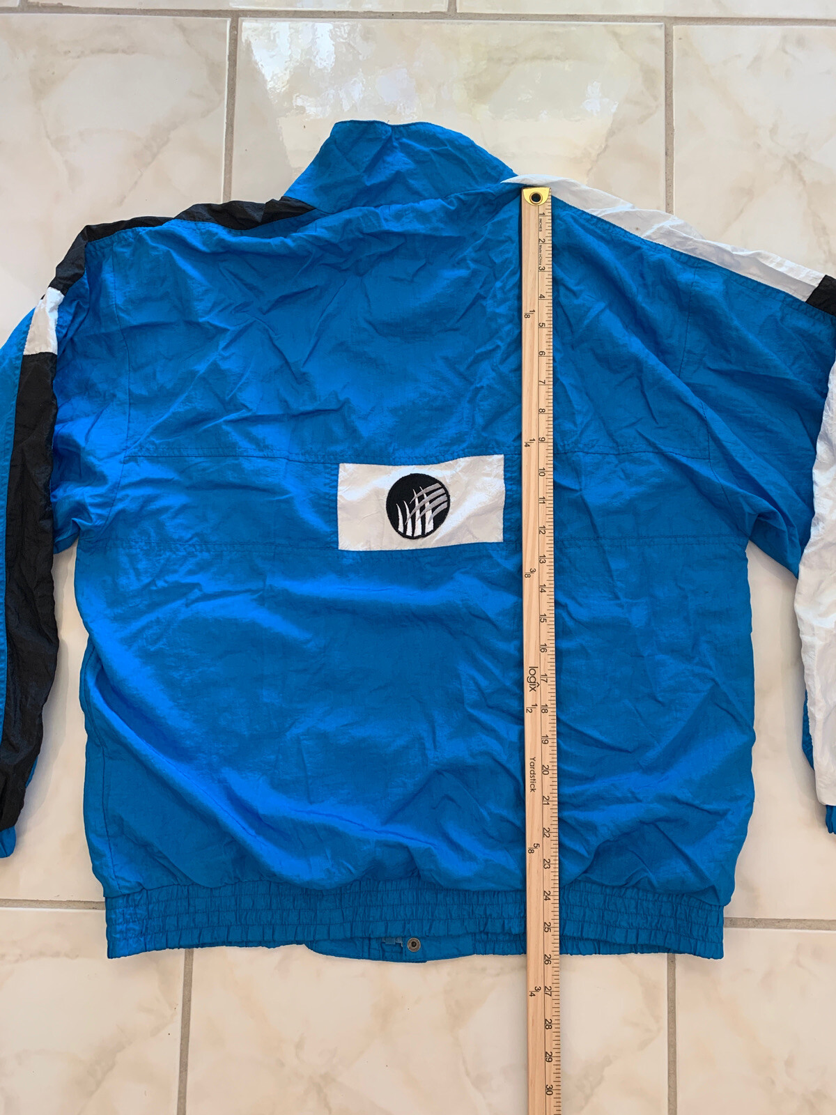 VINTAGE 80’S WOMENS COURT TECH TRACK SWEAT SUIT JACKET & PANTS BLUE Size Medium