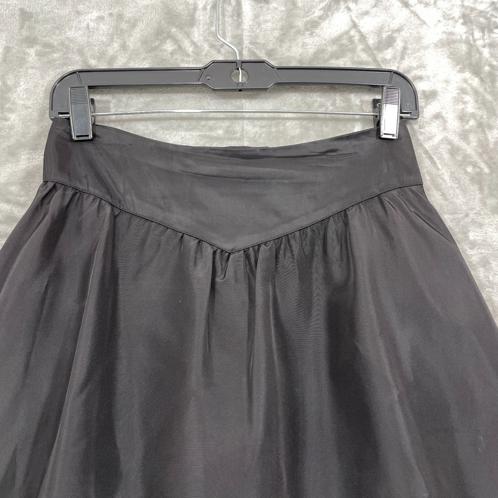 VTG 90s/Y2K Jessica McClintock Gunne Sport Skirt Size 9 Black Taffeta Satin USA