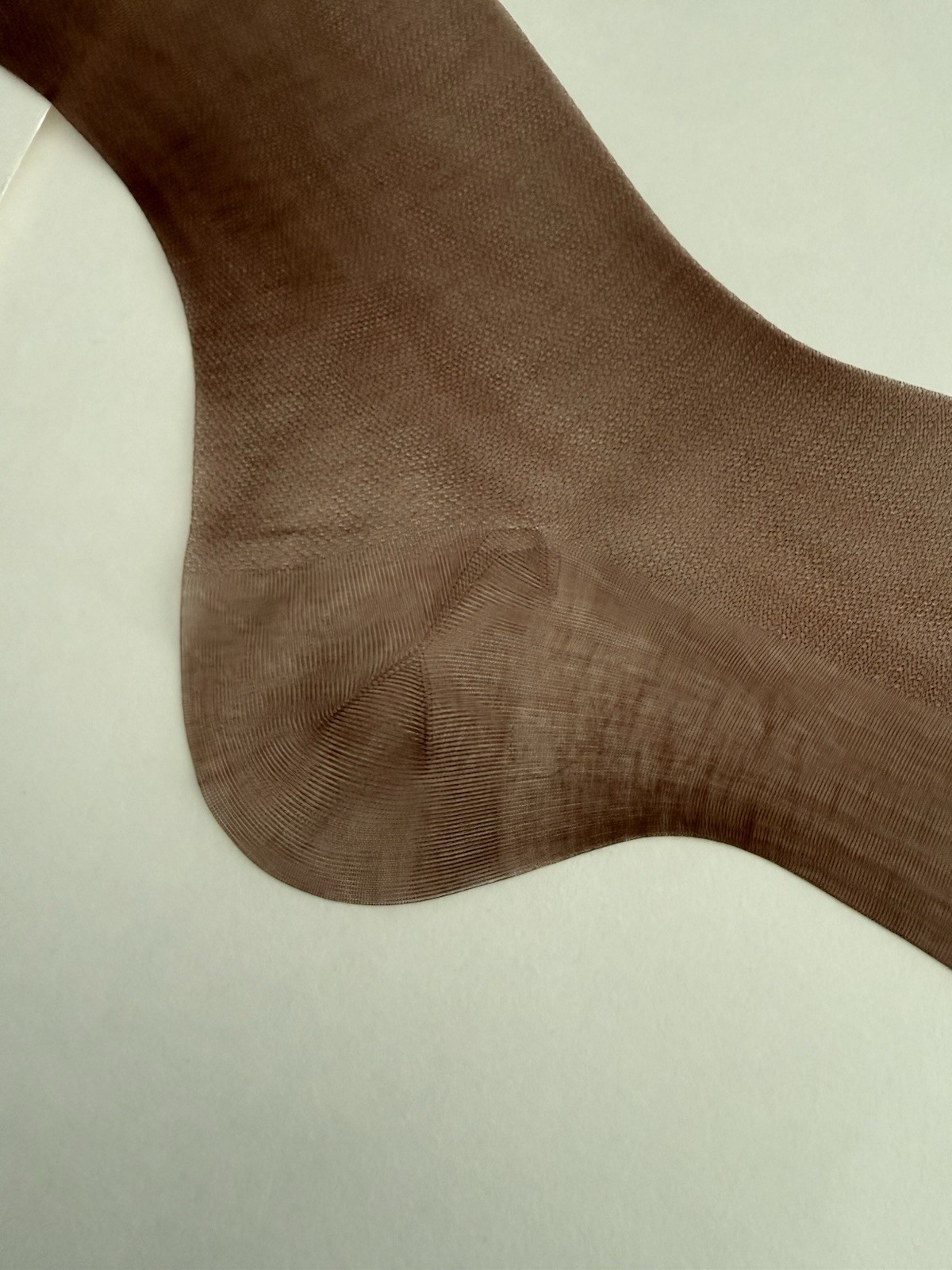 Alberts Crystal Clear Seamless Mesh Stockings W/ Bare Foot 35 Inches Long