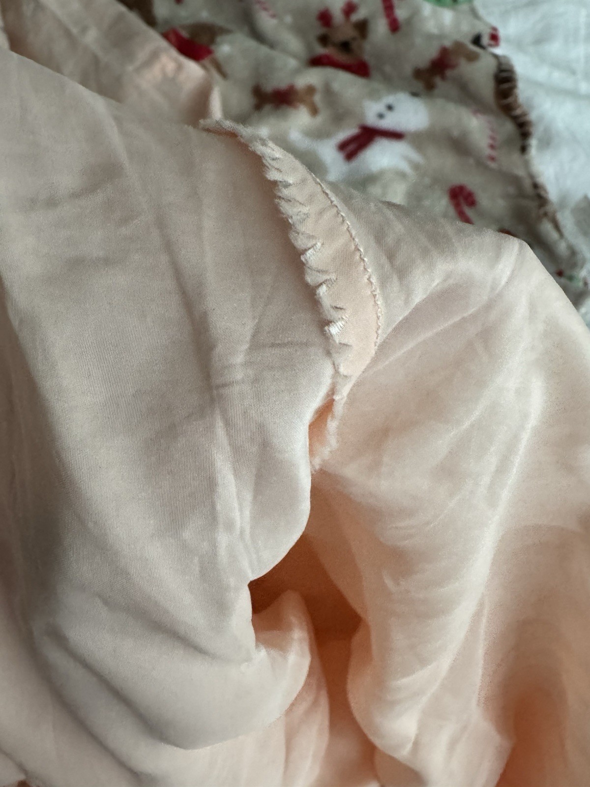 1940 Vintage Barbizon Rayon Nightgown Peach With Blue Detailing Size Miss 16