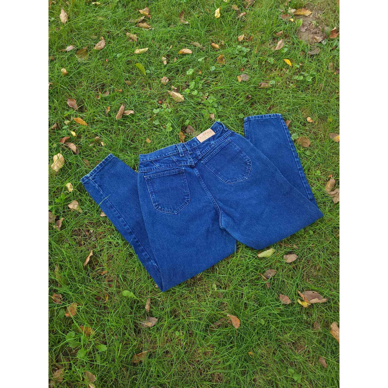 Vintage 1980’s/1990’s Denim Lee Riders Mom Jeans / Blue / 29×29 / 14 Petite