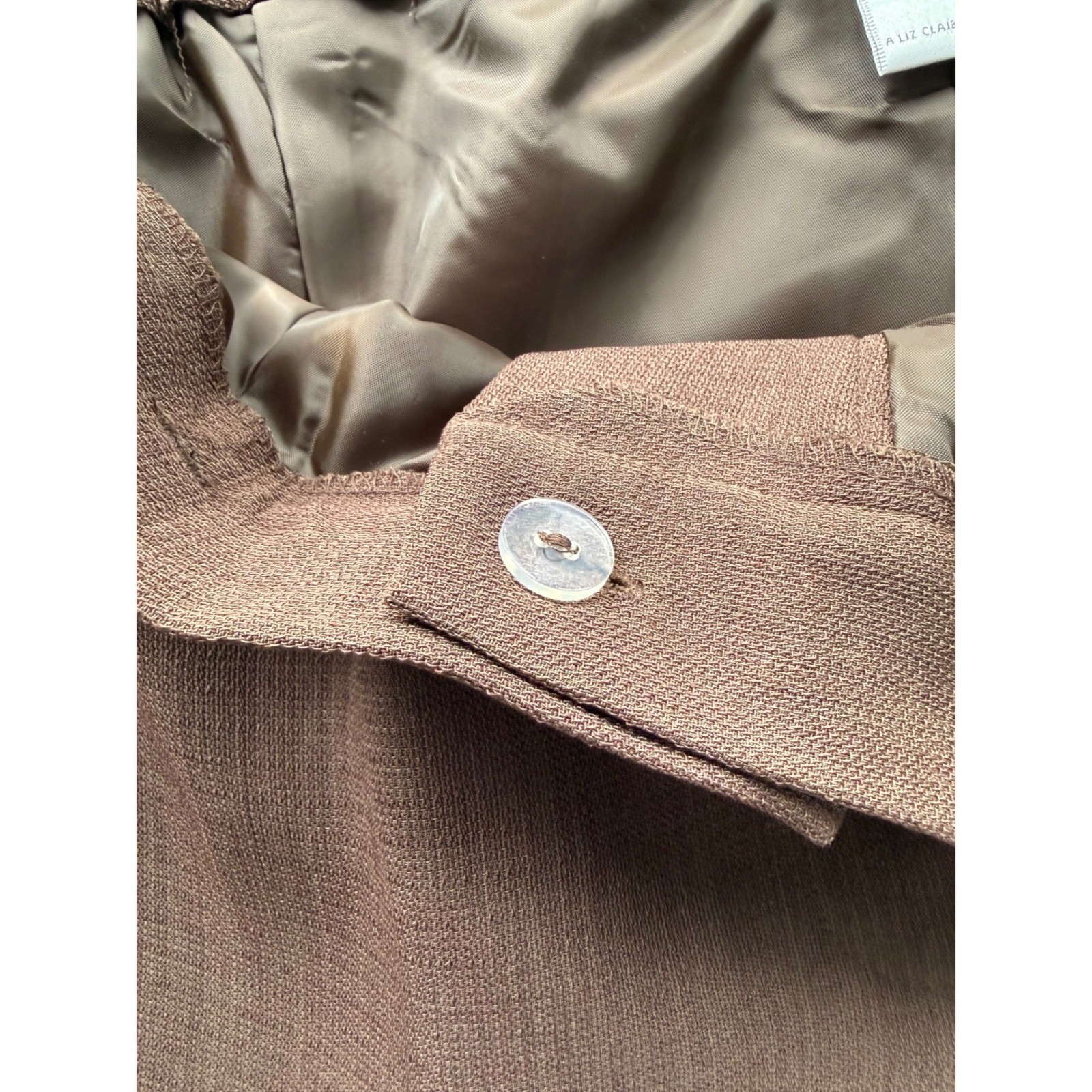 Emma James Vintage Brown Pant Suit Set NWT Size 18 90s Corpcore Blazer Trousers
