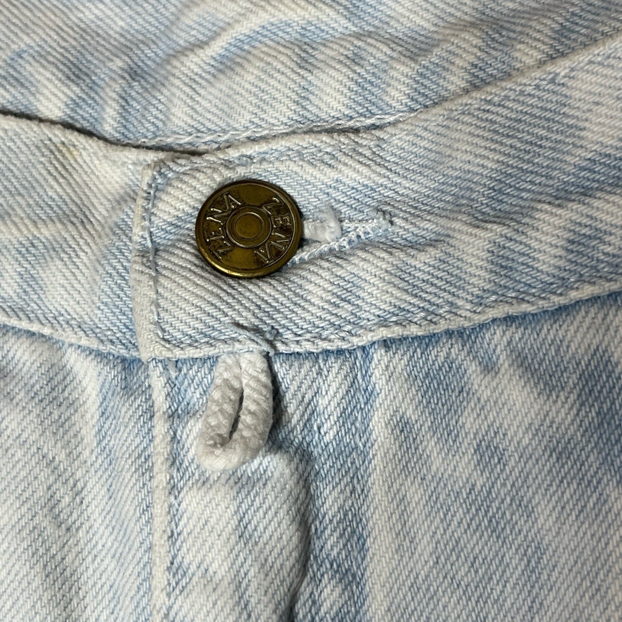 ZENA Jeans Light Blue Acid Wash Vintage High Waisted Tapered Retro Mom size 10