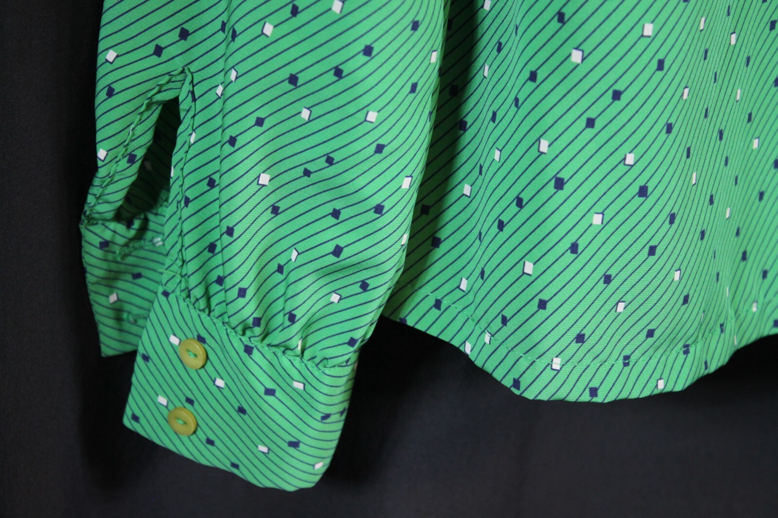 Vtg Country Sophisticates Pendleton Shirt Blouse 80s Retro Geometric Button PM