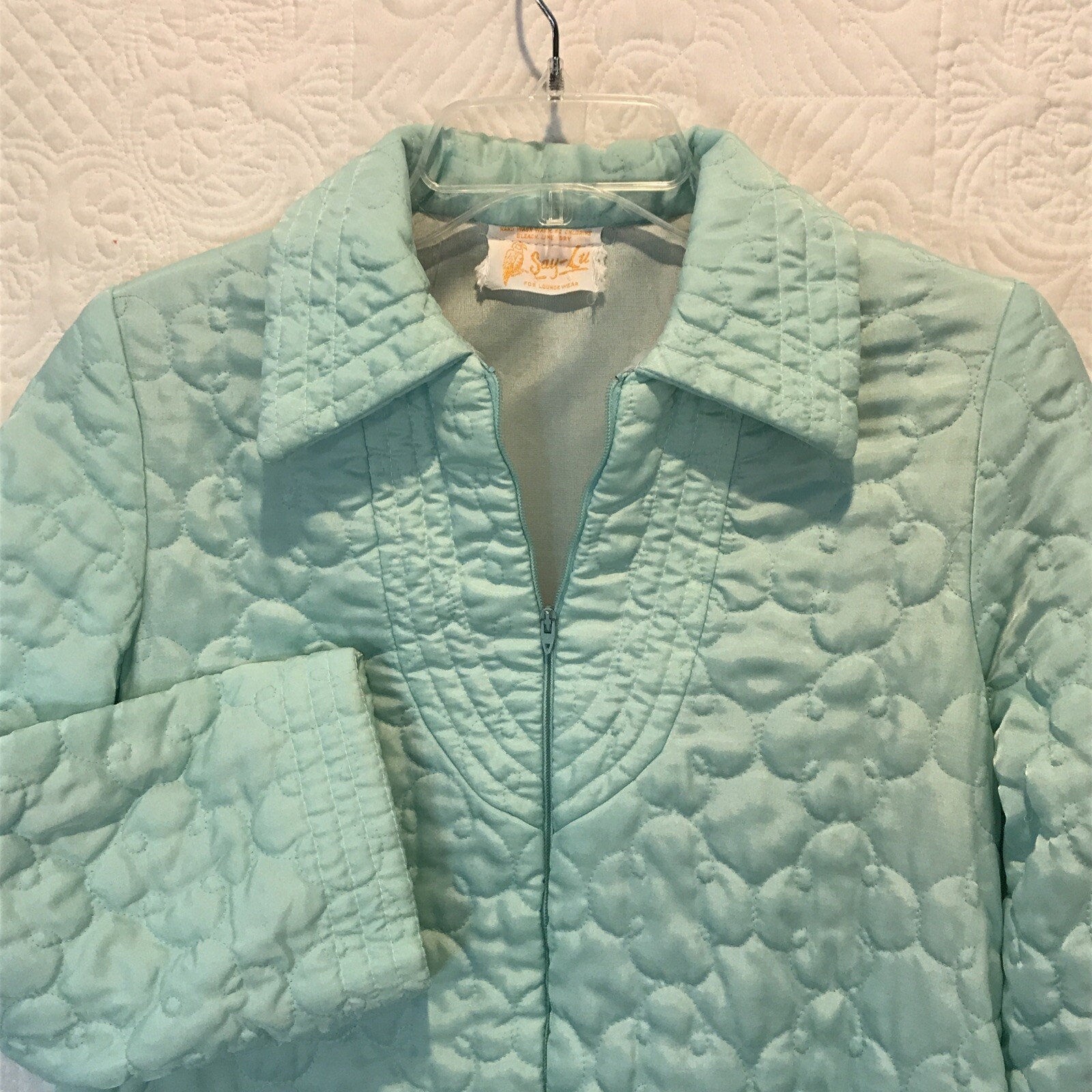 Say-Lu Vintage Quilted Robe M (read description for measurments) vgc maxi