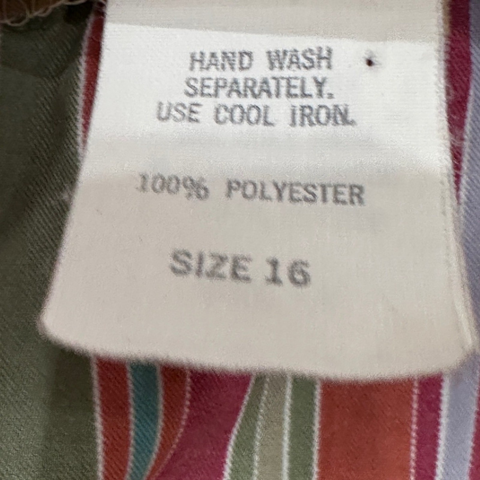 Vintage Anjac by Jack Needleman Striped Button-Front Dress (See Measurements)
