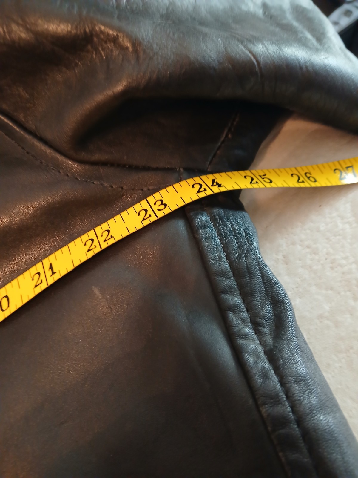 Vtg 1980s Black Leather Motorcycle Jacket* British Imports, Hollywood, Ca*Rare!