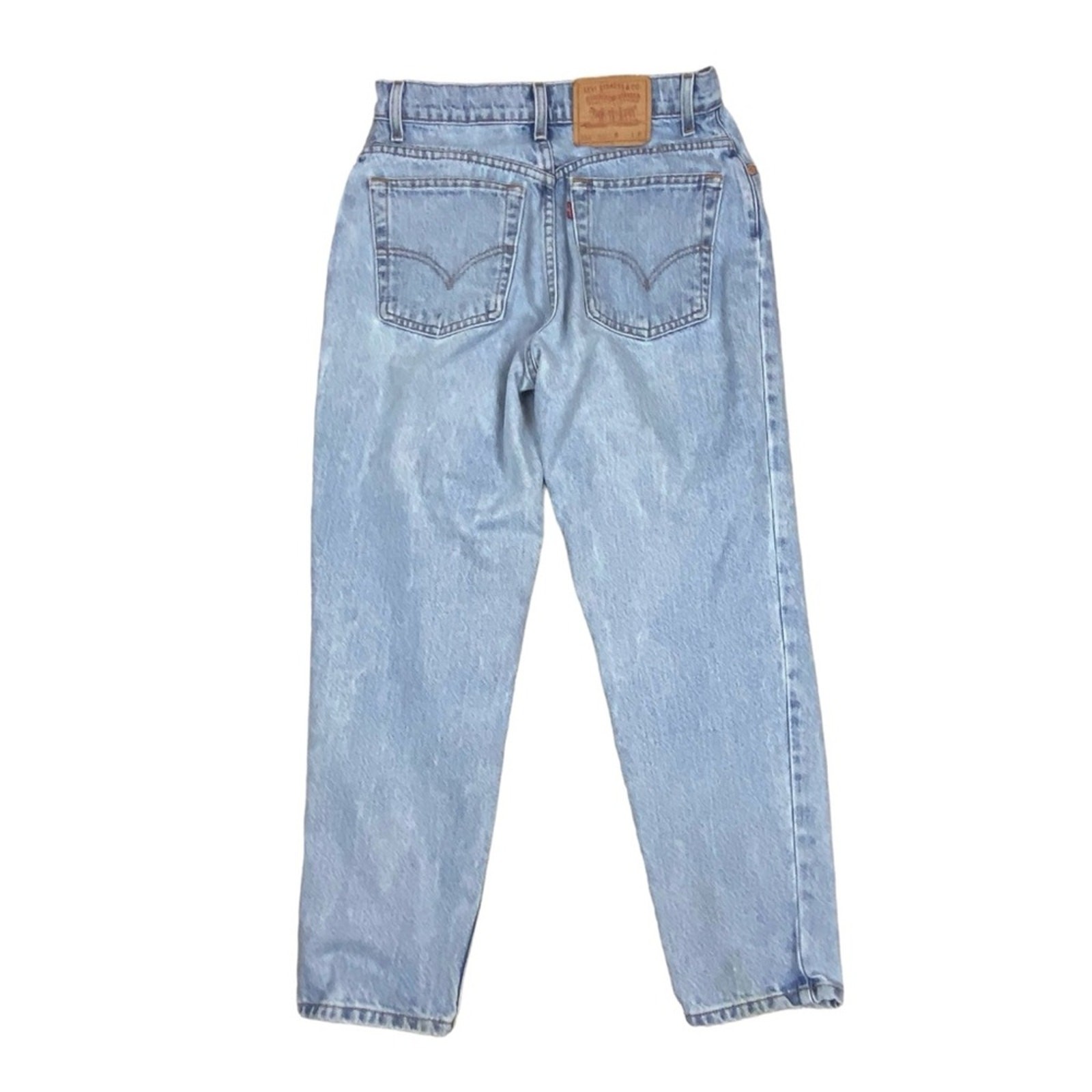 Vintage Levi’s 551 1990’s Relaxed Fit Tapered Leg Light Wash Jeans 10 Petite
