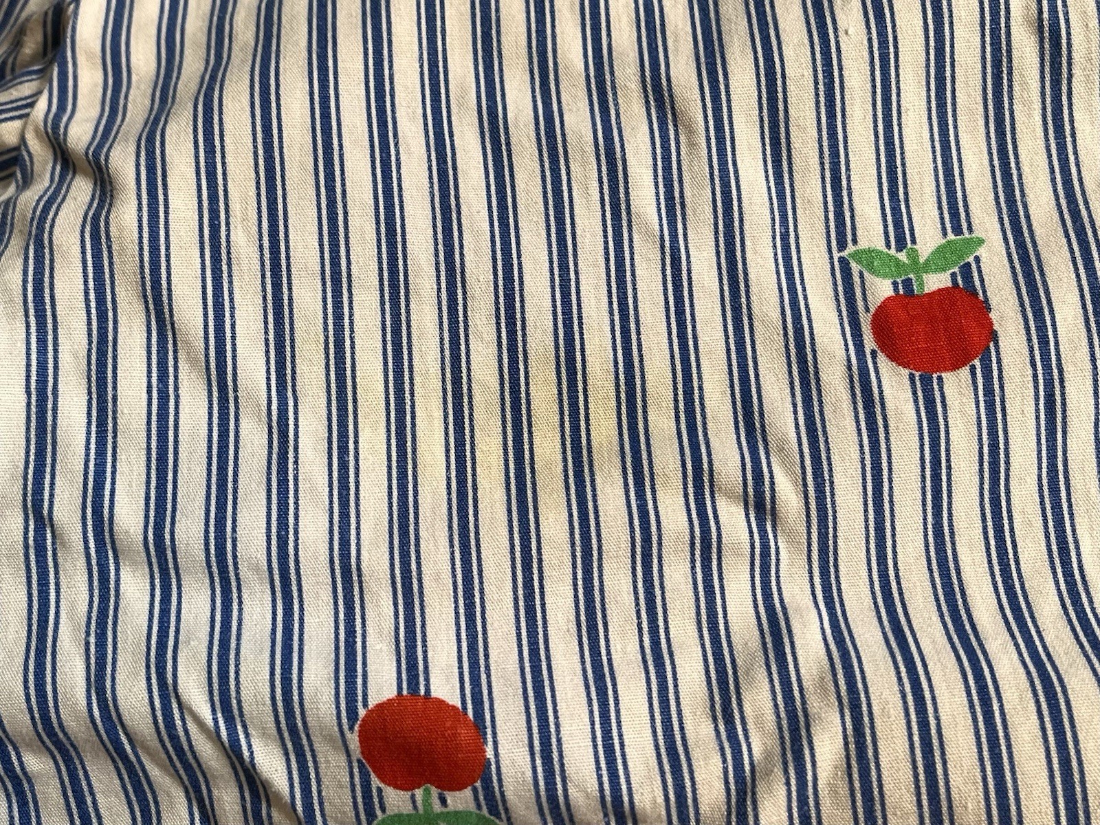 VINTAGE 70s Jamison Boutique Apple Co-Ord Set 2 Piece Shirt Skirt Pinstripe Blue