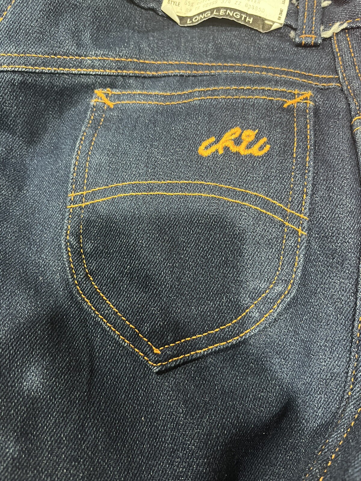 NOS 1980s H.I.S. Ms. Chic Jeans w/Tags “Chic Basic Missy” Long Length Size 18
